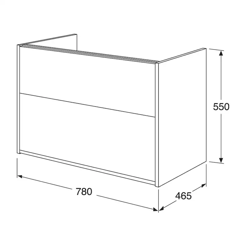 Servantskap Gustavsberg Artic 80 cm
