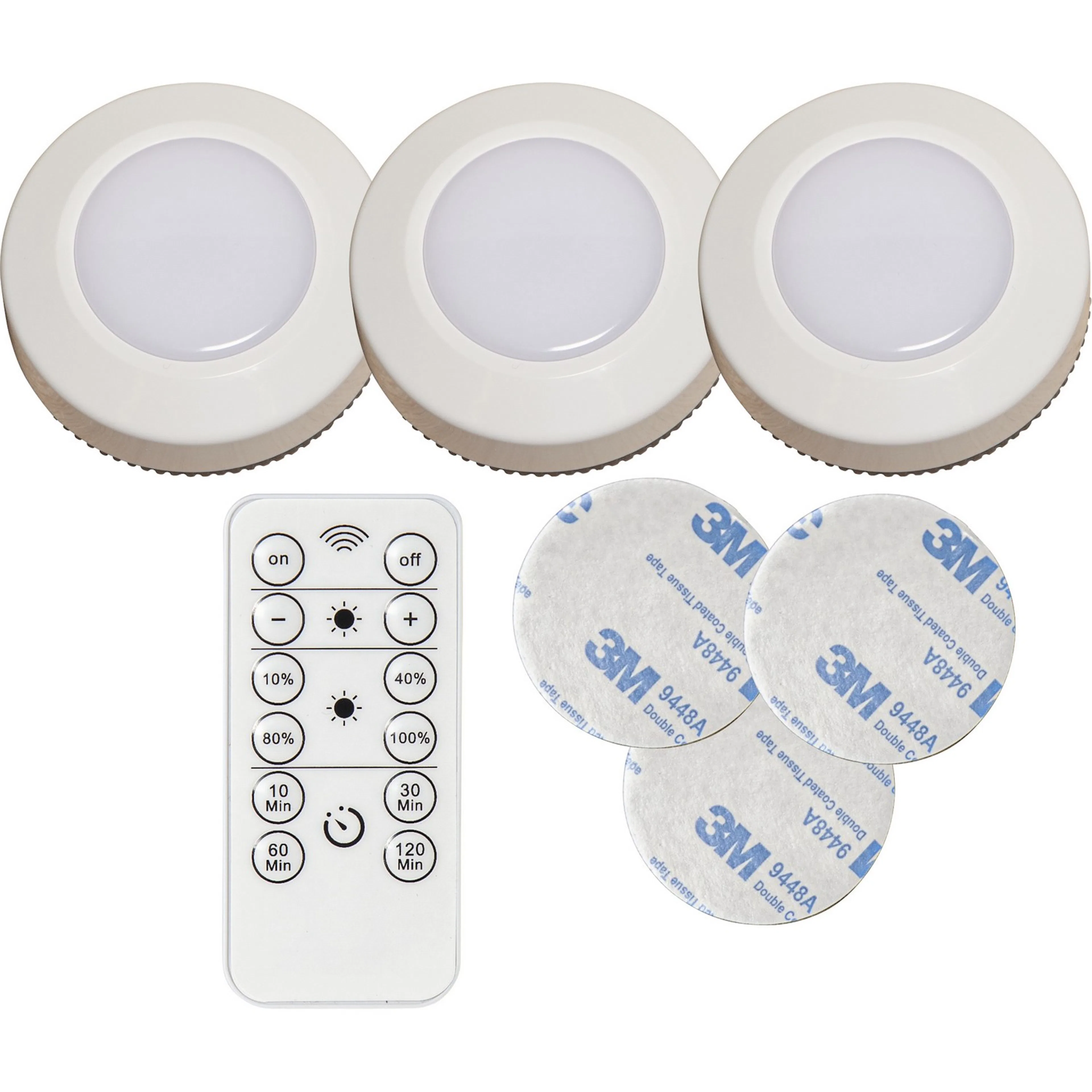 Batteridrevet Spotlight Star Trading Functional 3-pk