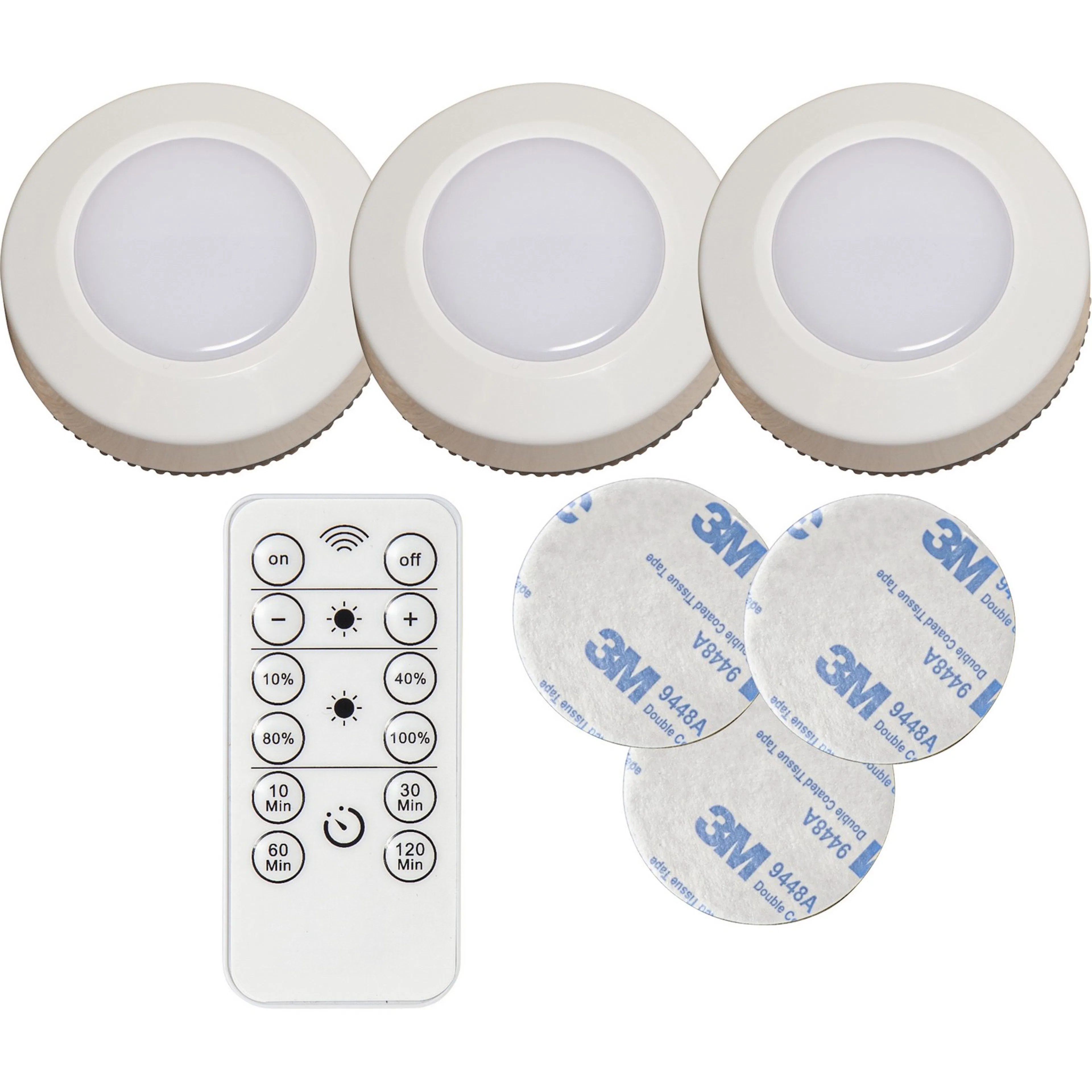 Batteridrevet Spotlight Star Trading Functional 3-pk