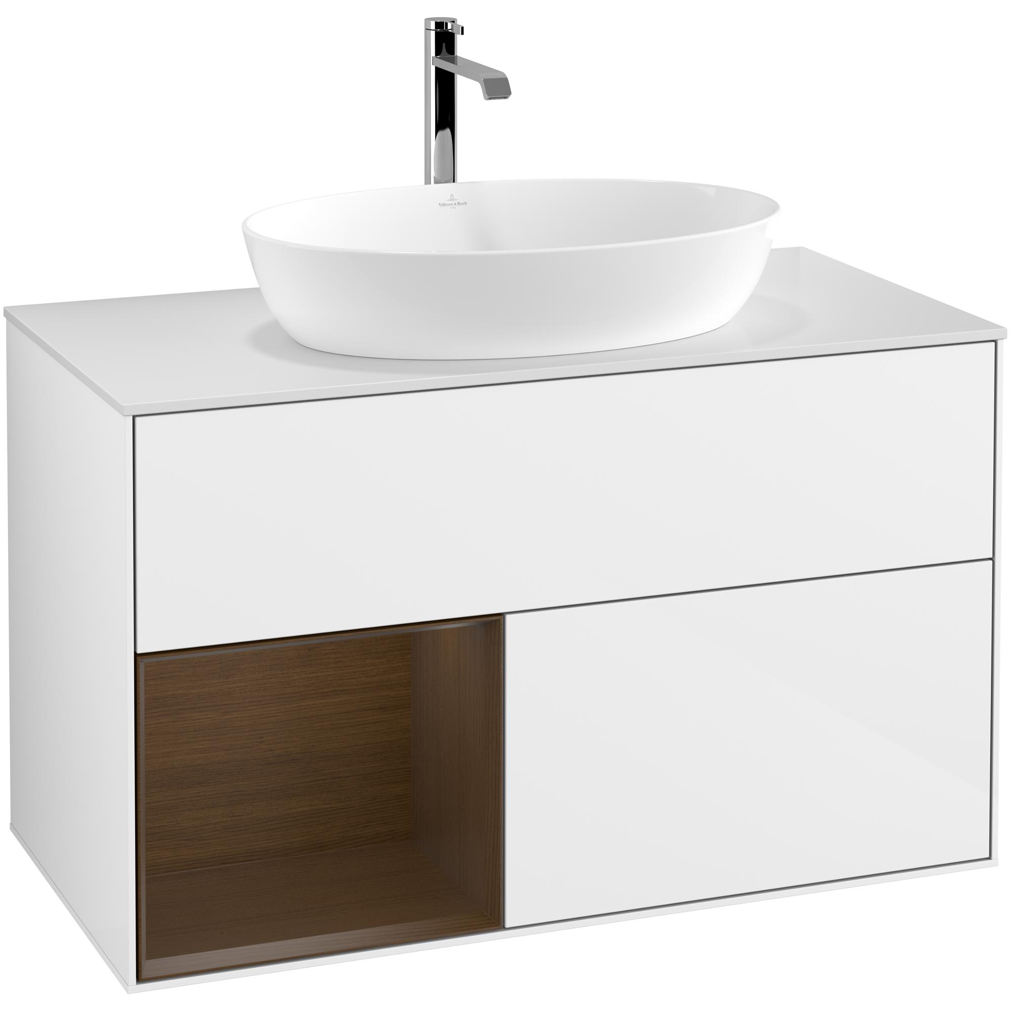 Tvättställsskåp Villeroy & Boch Finion med 2 Lådor Hylla och Bänkskiva för Fristående Tvättställ från Artis & Collaro