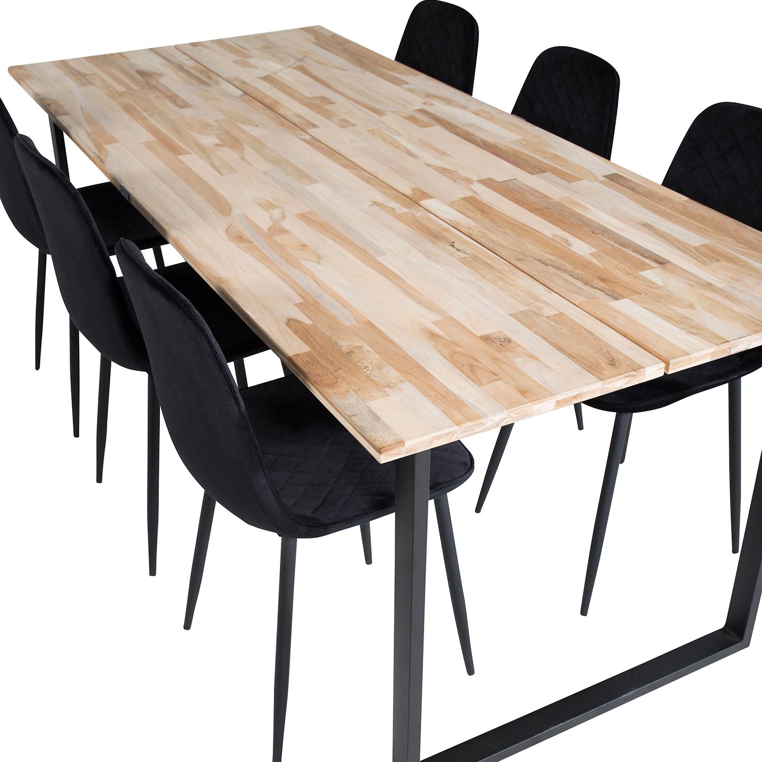 Spisegruppe Venture Home Cirebon med 6 Polar Stoler