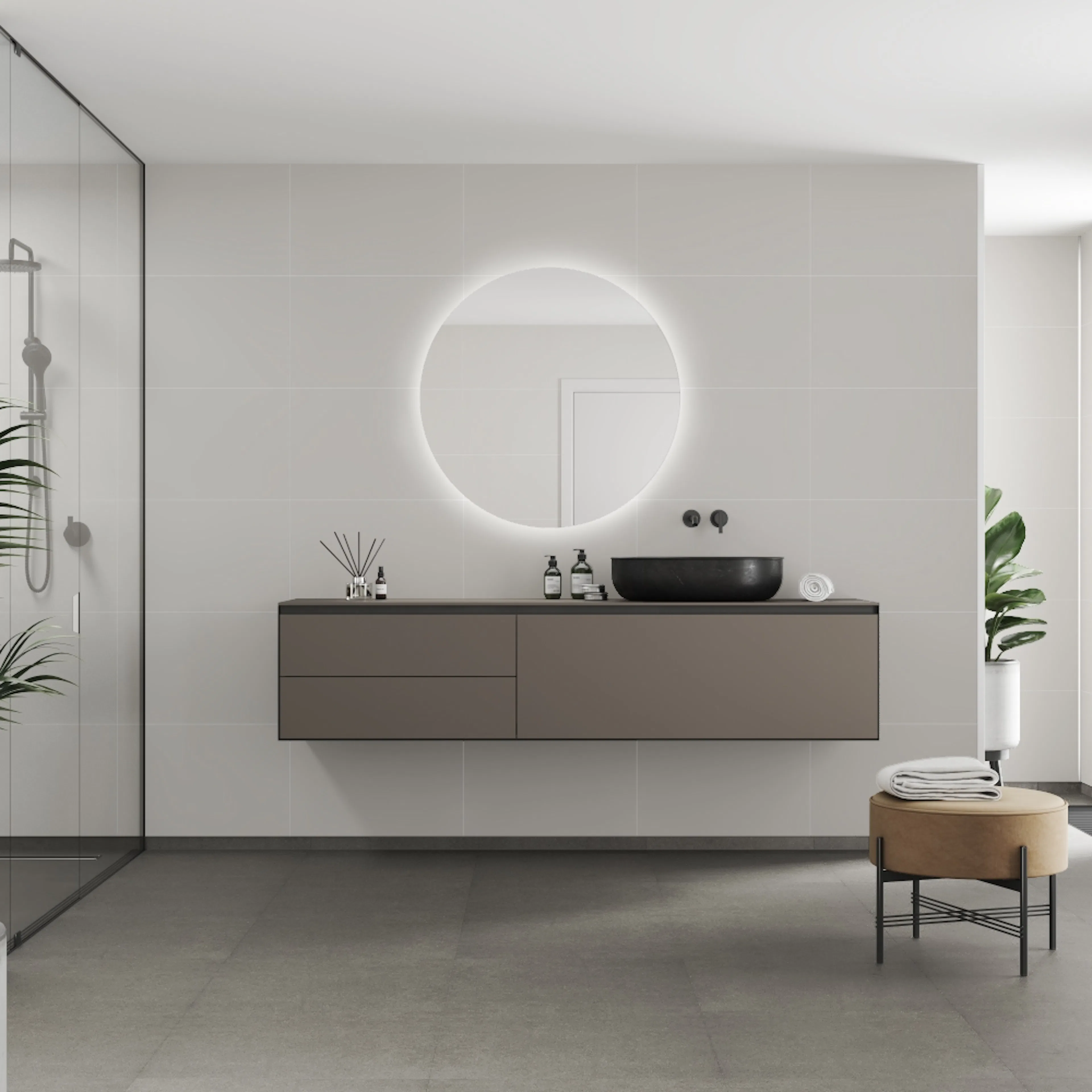 Baderomspanel Fibo 2090-M6040 Light Grey