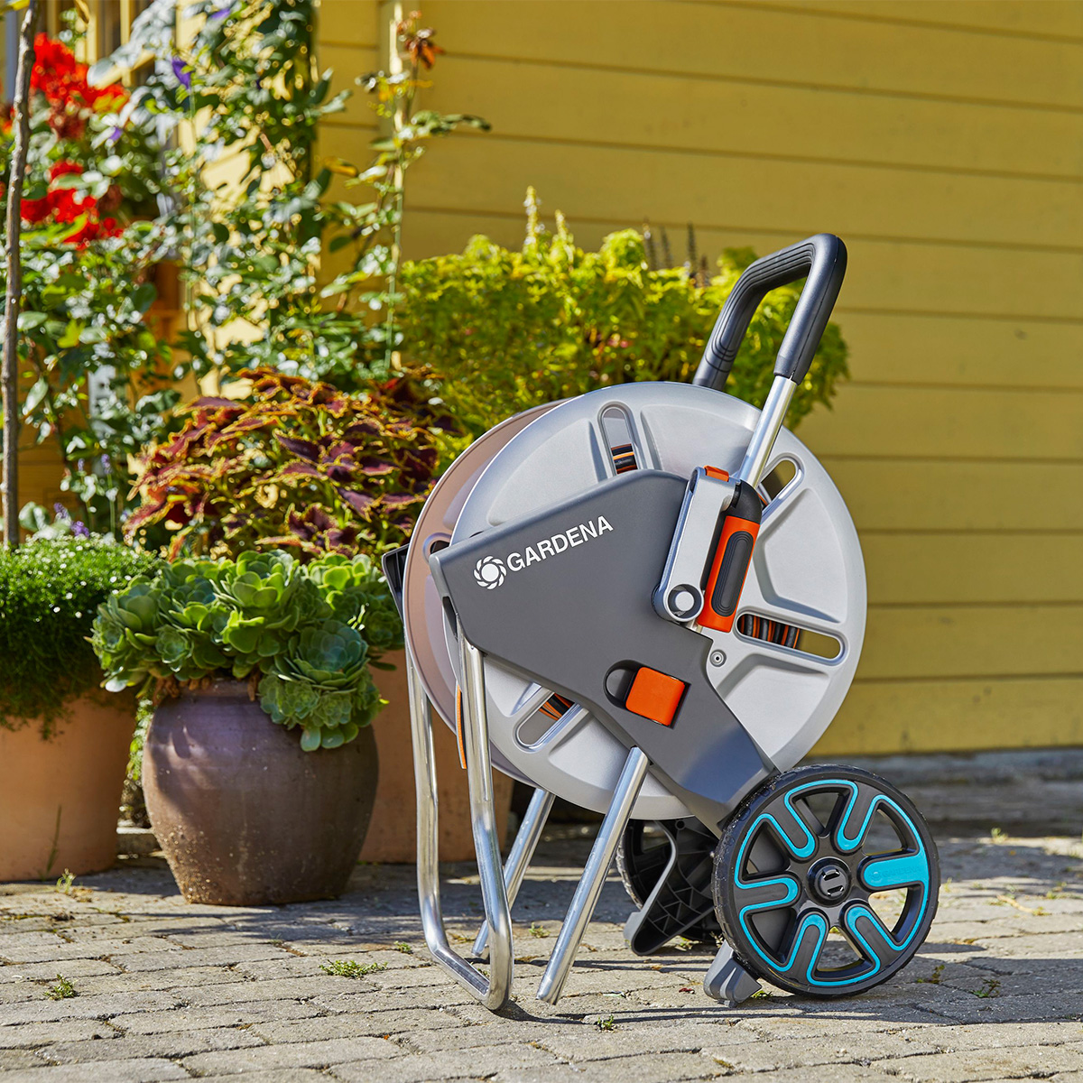 Slangevogn Gardena CleverRoll M Metall Uten Slange