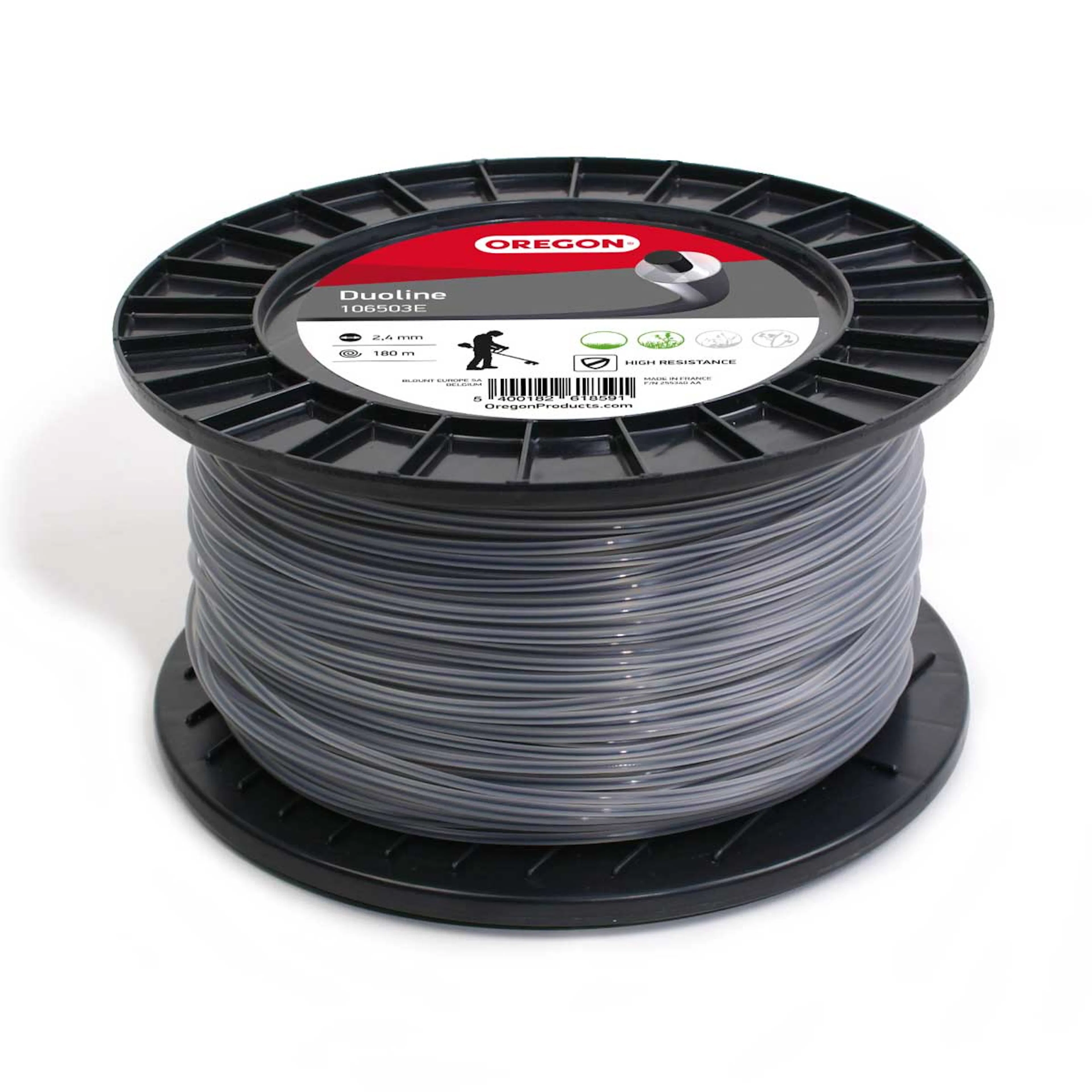 Trimmertråd Oregon Duoline 2,4 mm x 180 m
