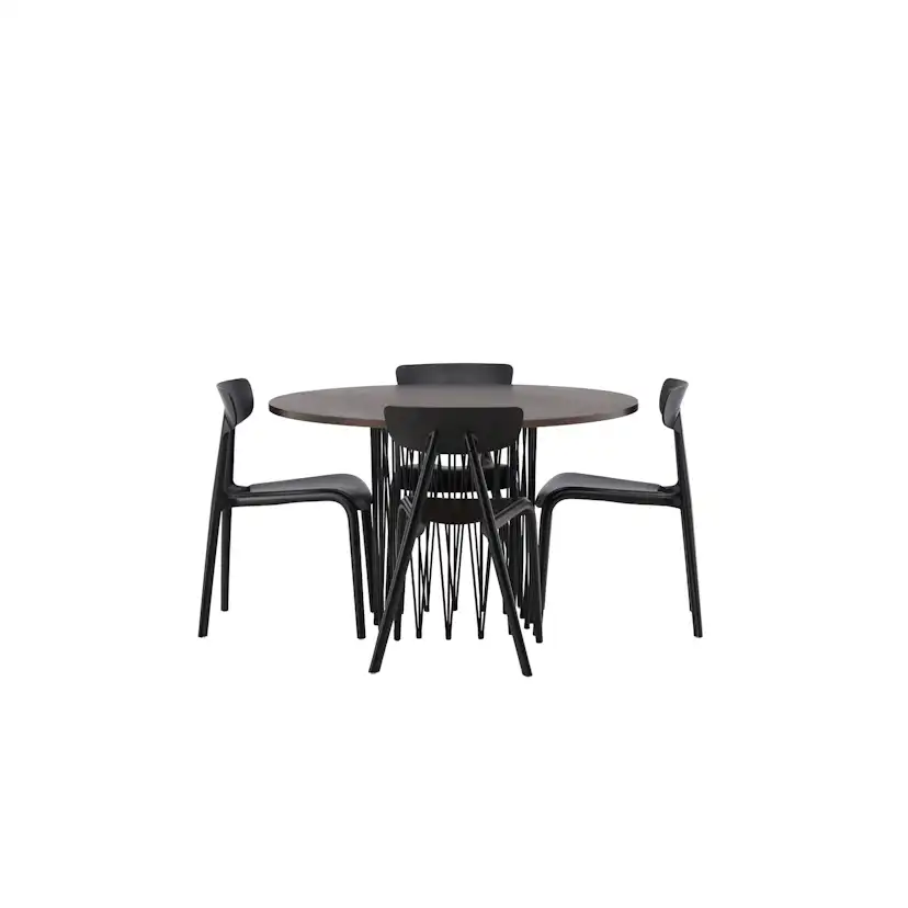 Spisegruppe furniture/fashion Stone med 4 Ursholmen Stoler