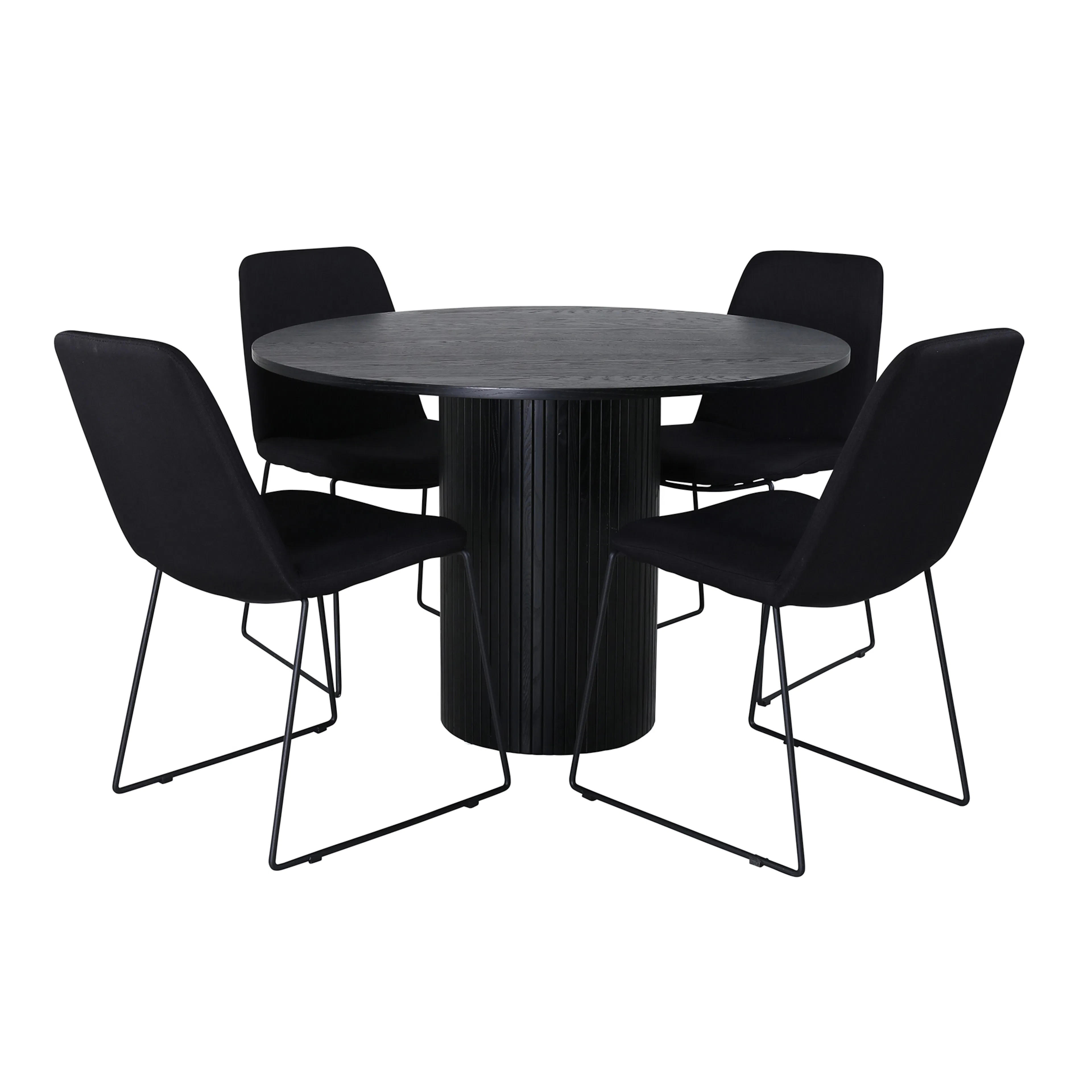 Spisegruppe Venture Home Bianca Rund med 4 Muscot Stoler
