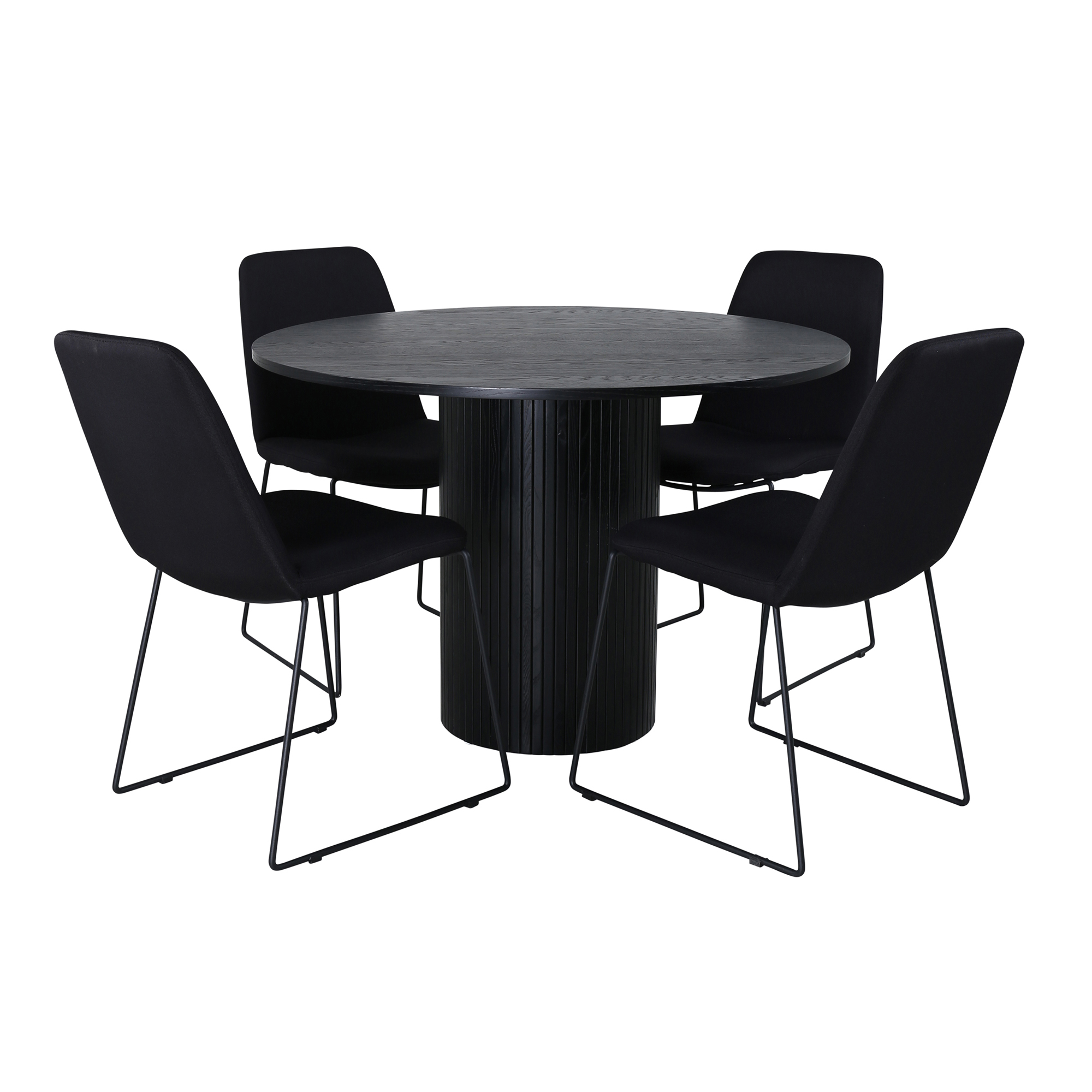 Spisegruppe Venture Home Bianca Rund med 4 Muscot Stoler