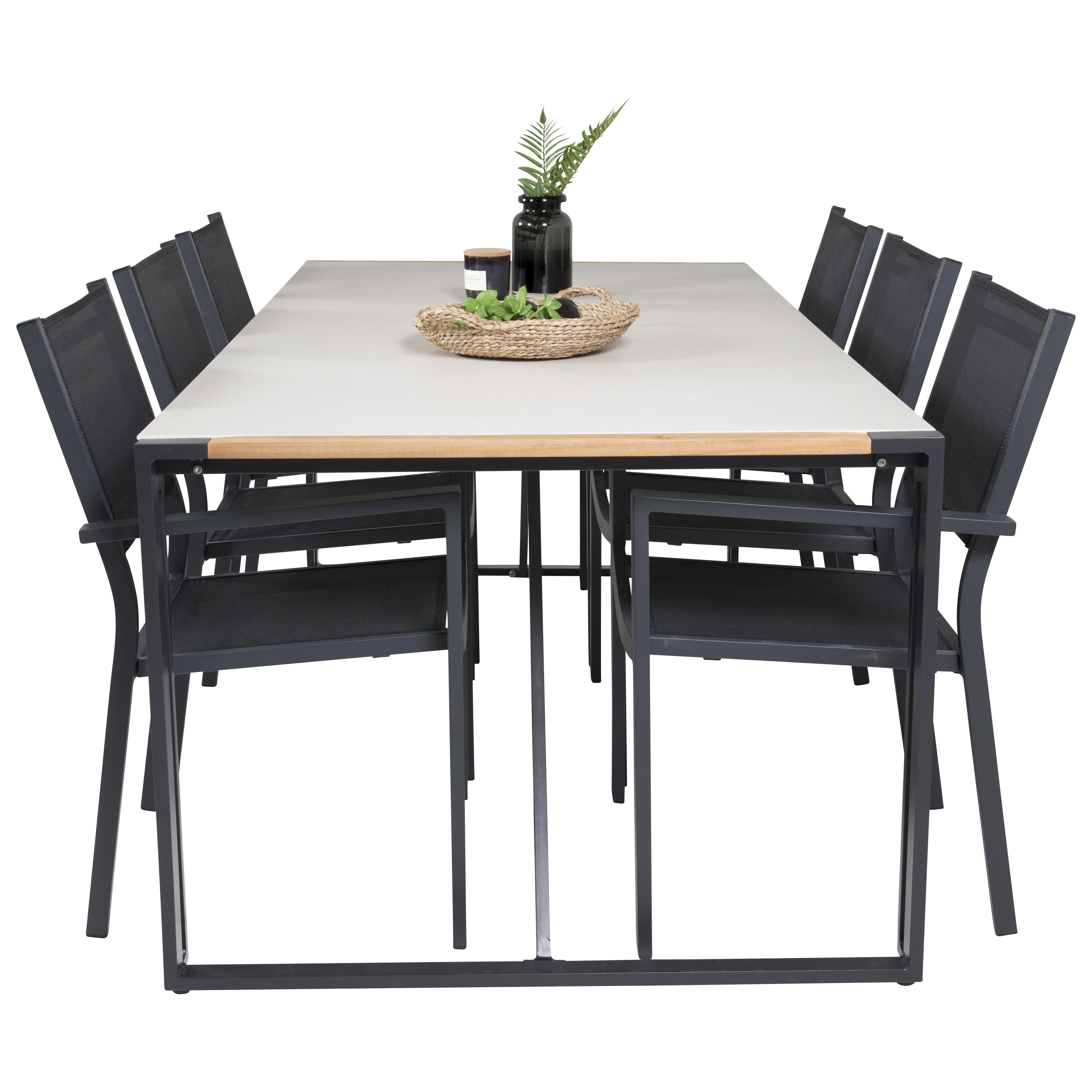 Spisegruppe Venture Home tily 200 med 6 Copacabana Spisestoler