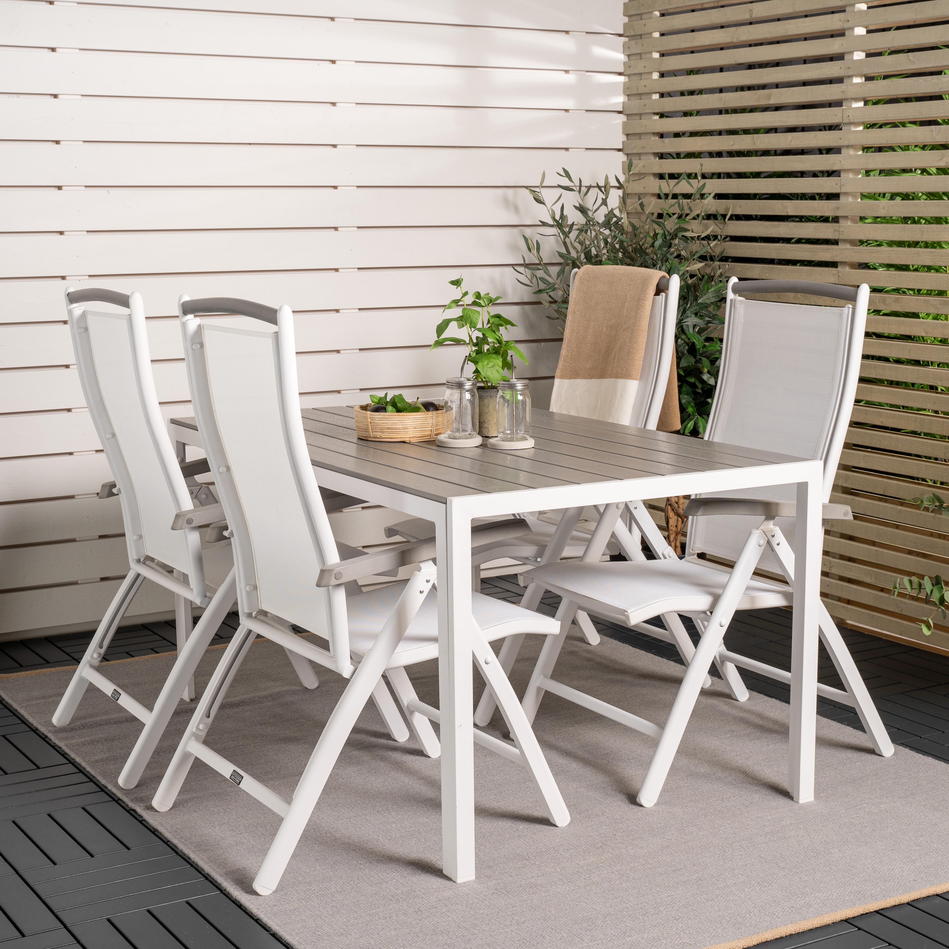 Spisegruppe Venture Home Bront 150 med 4 Aleyna Stoler