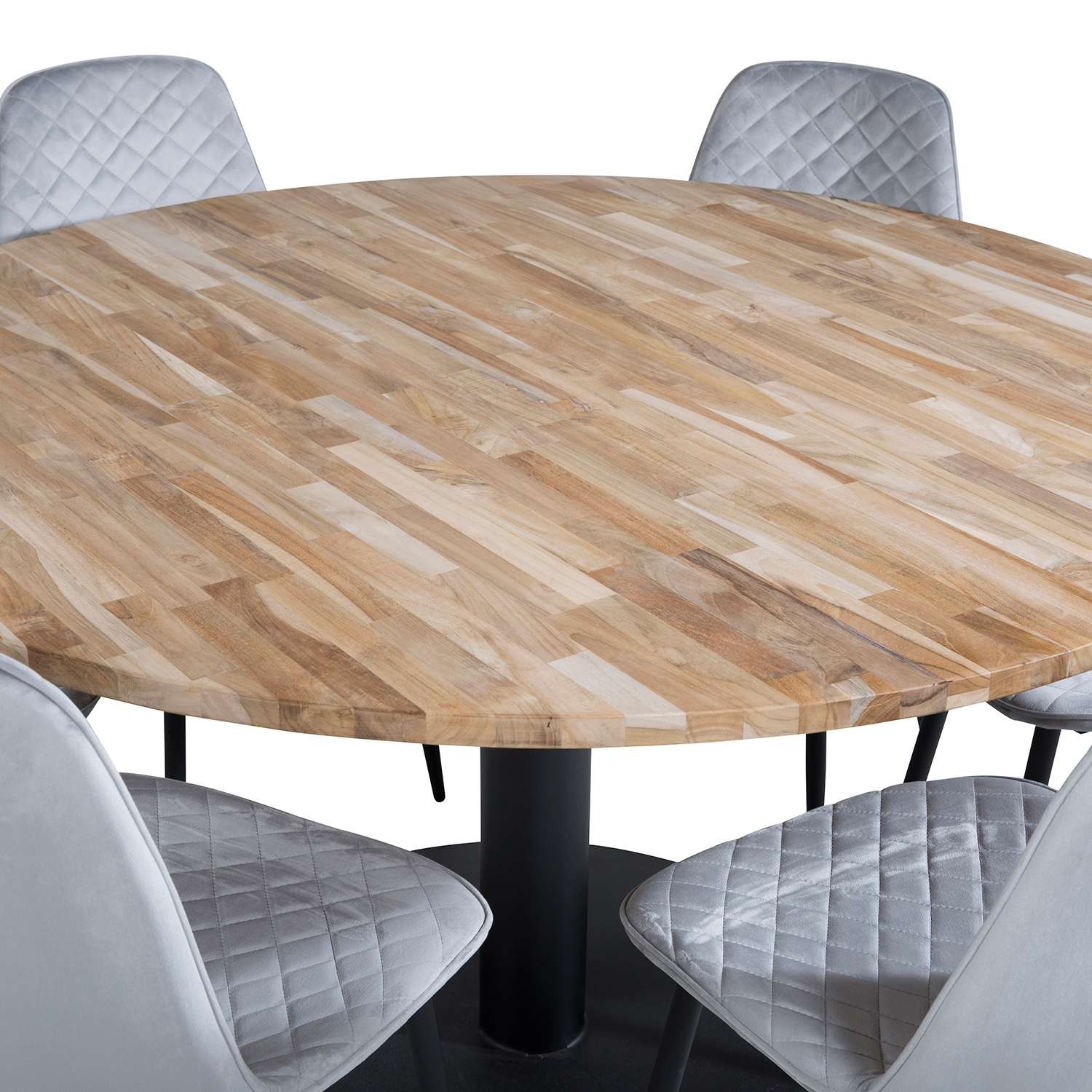 Spisegruppe Venture Home Cirebon Ø140 cm med 6 Polar Stoler