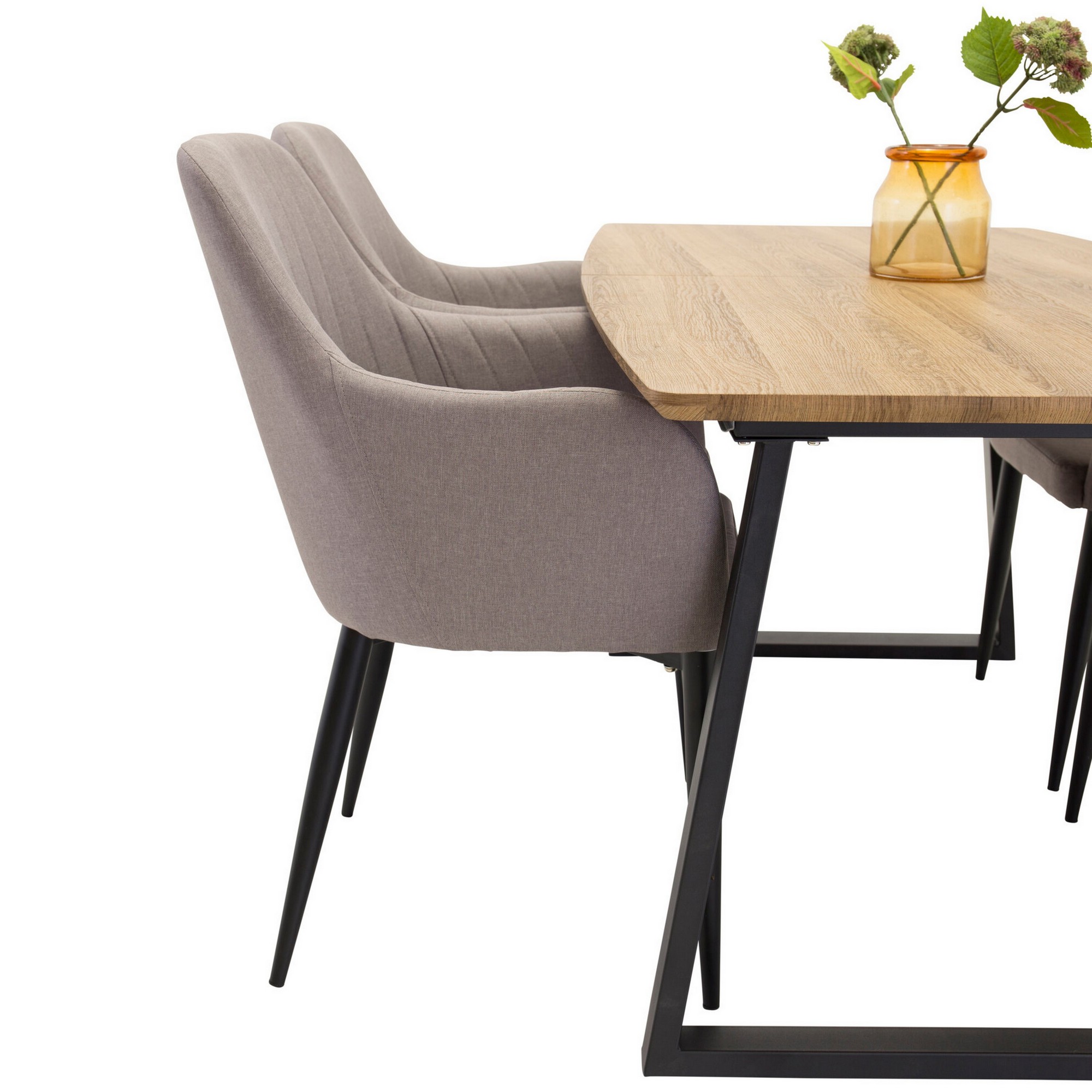 Spisegruppe Venture Home Inca med 4stk Comfort Stoler