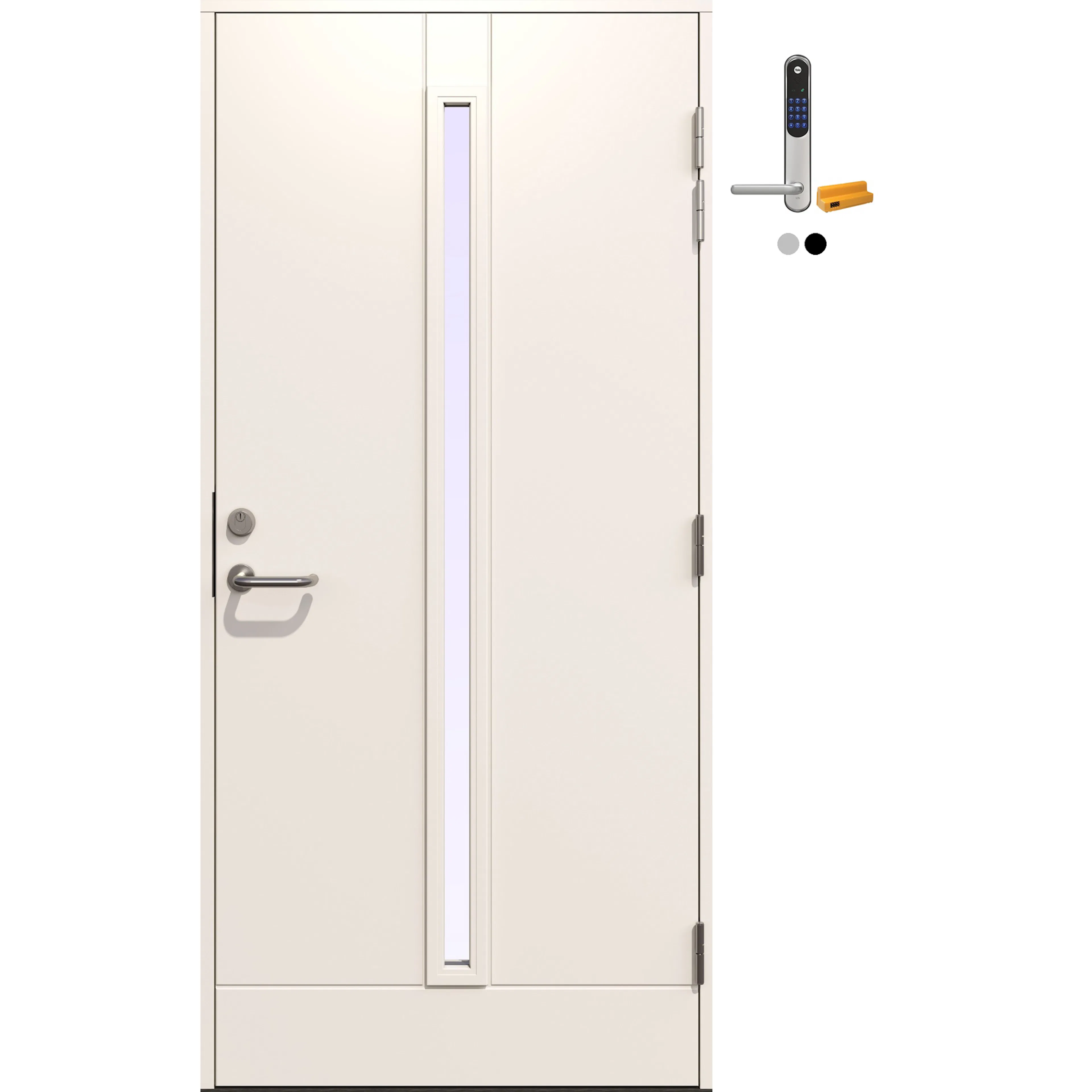 Ytterdør Gilje Richard med Yale Doorman Classic Home