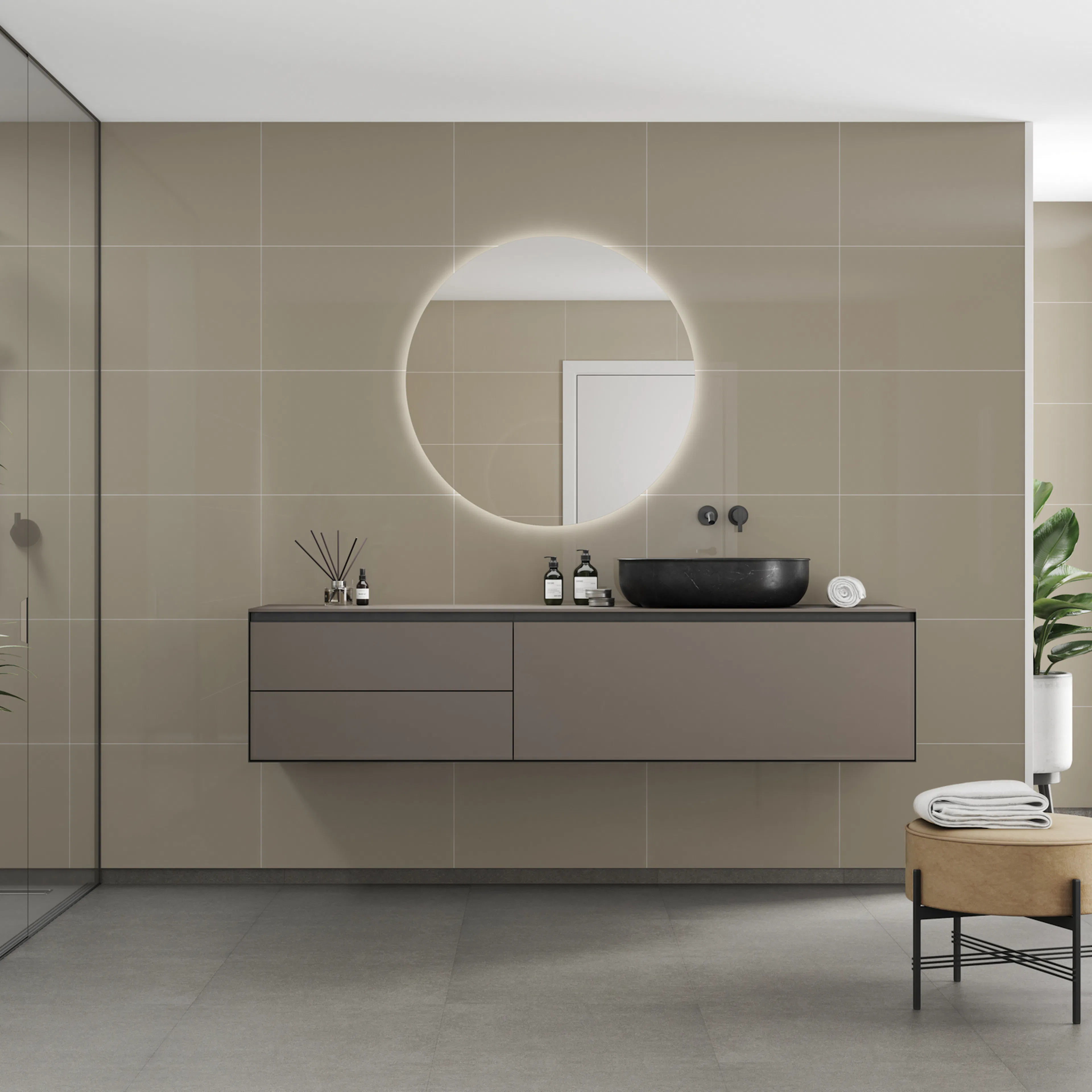 Baderomspanel Fibo 6233-M6040 Beige