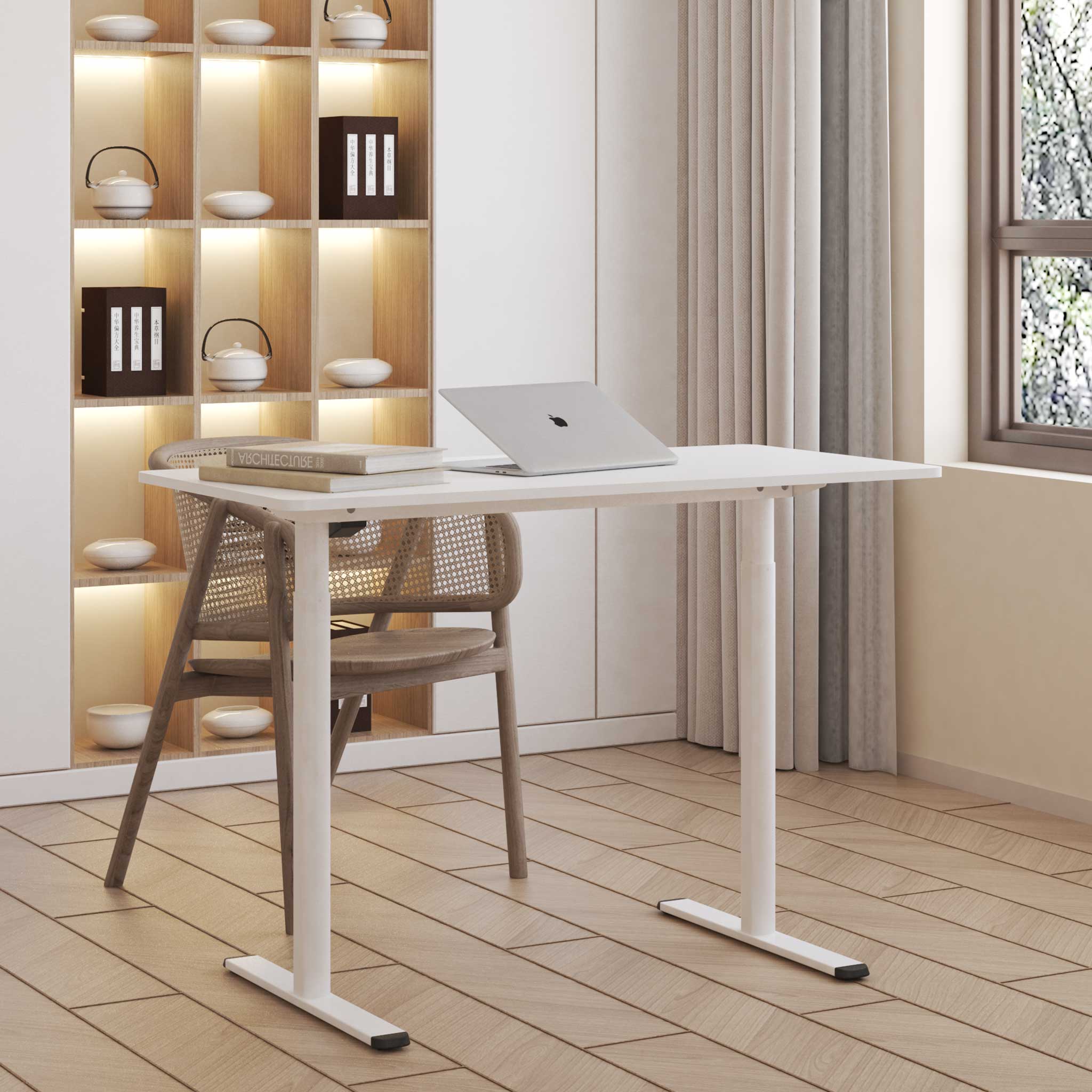 Skrivebord Lykke Hev- og Senkbar Nordic 120x60 cm
