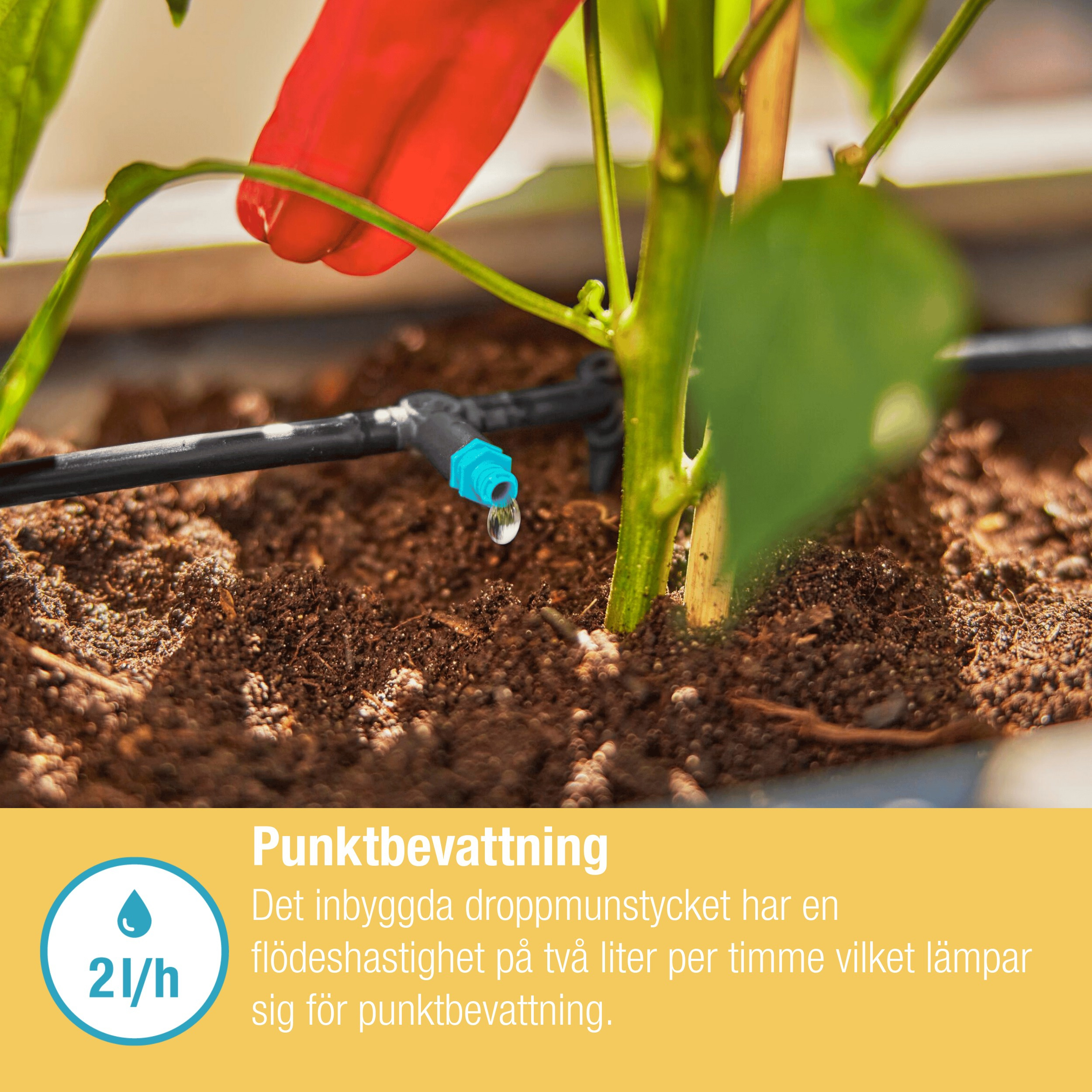 Droppfordeler Gardena Micro-Drip Inline 2 l/h