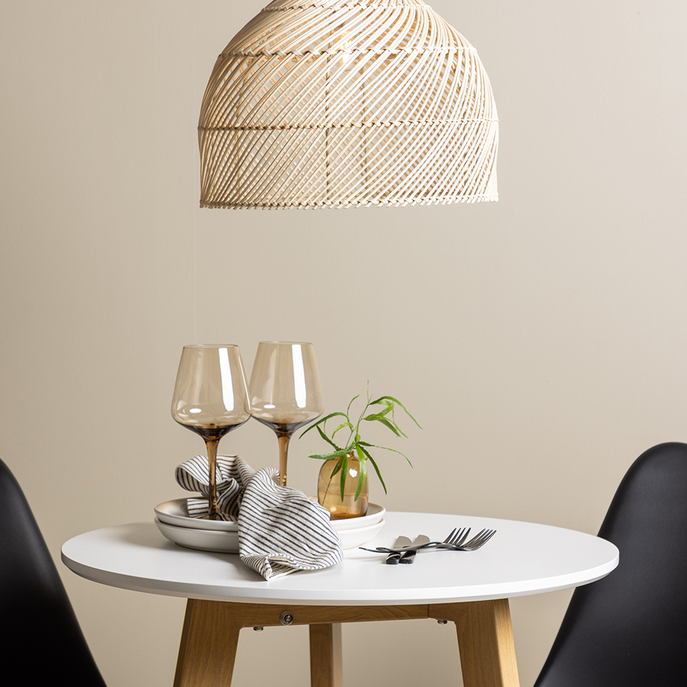 Spisegruppe Venture Home Leonora Ø65 cm med 2 stk Zeno Stoler