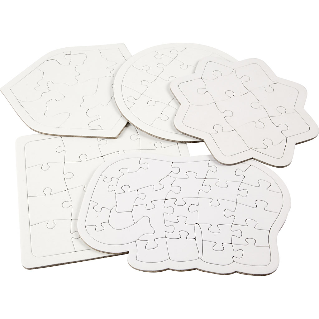 Puslespill Creativ Company Hvit 17-21 cm 10 stk/1 Pk