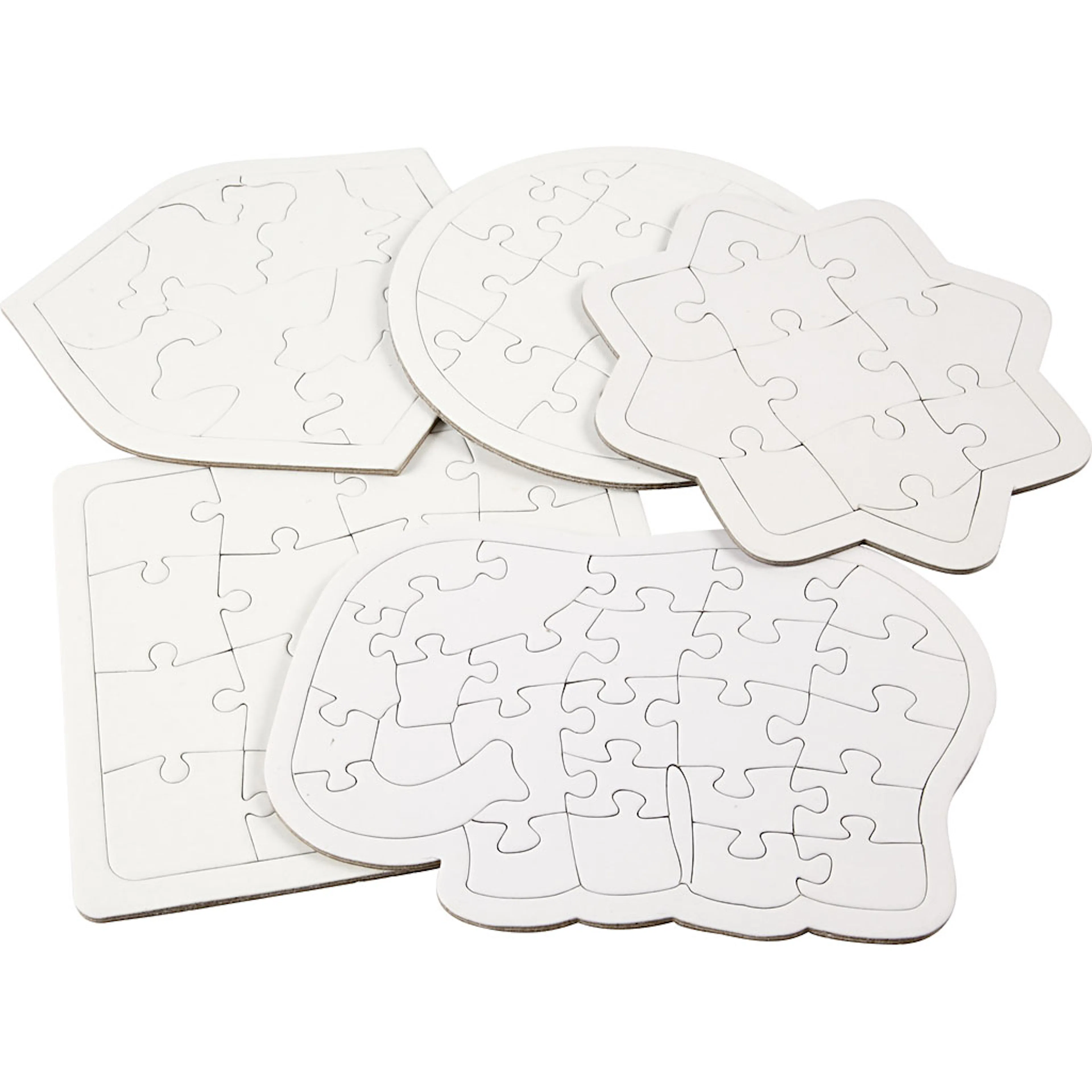 Puslespill Creativ Company Hvit 17-21 cm 10 stk/1 Pk