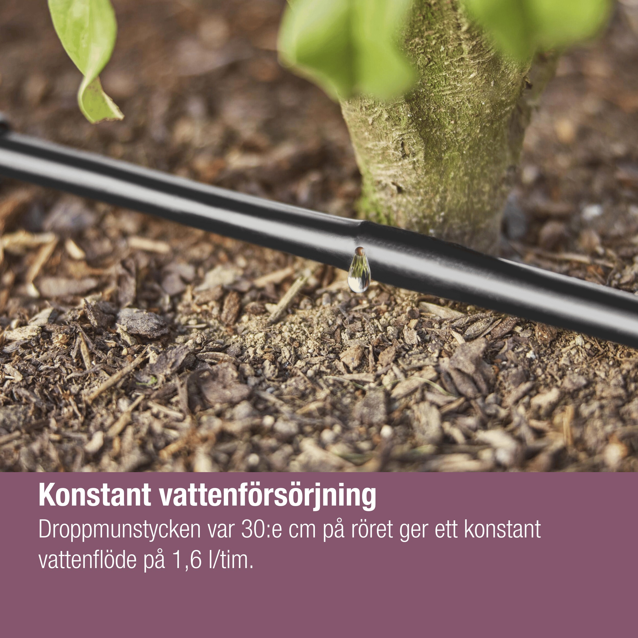 Dryppslange Gardena Micro-Drip Sett 25 m Over og Under Jord