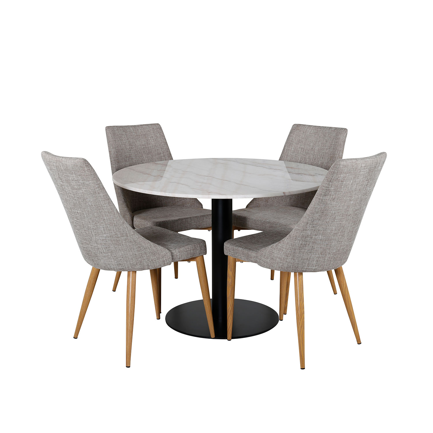 Spisegruppe Venture Home Estelle med 4 Leone Stoler