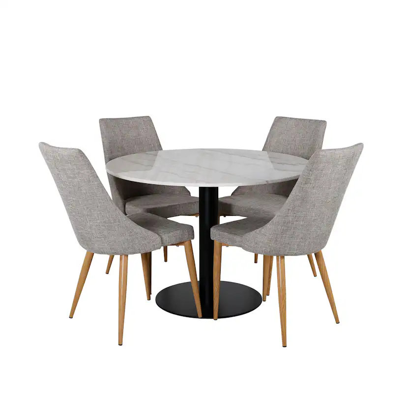 Spisegruppe Venture Home Estelle med 4 Leone Stoler