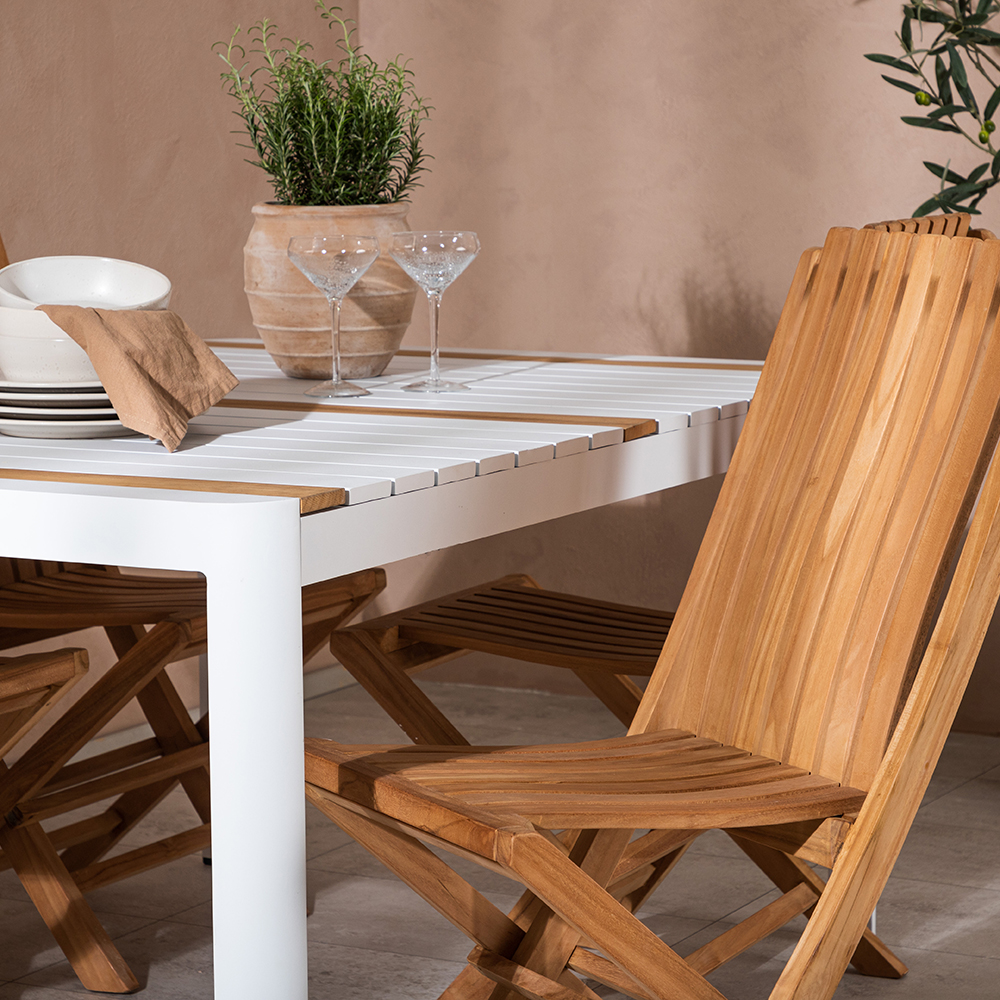 Spisegruppe Venture Home Togo 150x100 cm med 4 Ghana Stoler