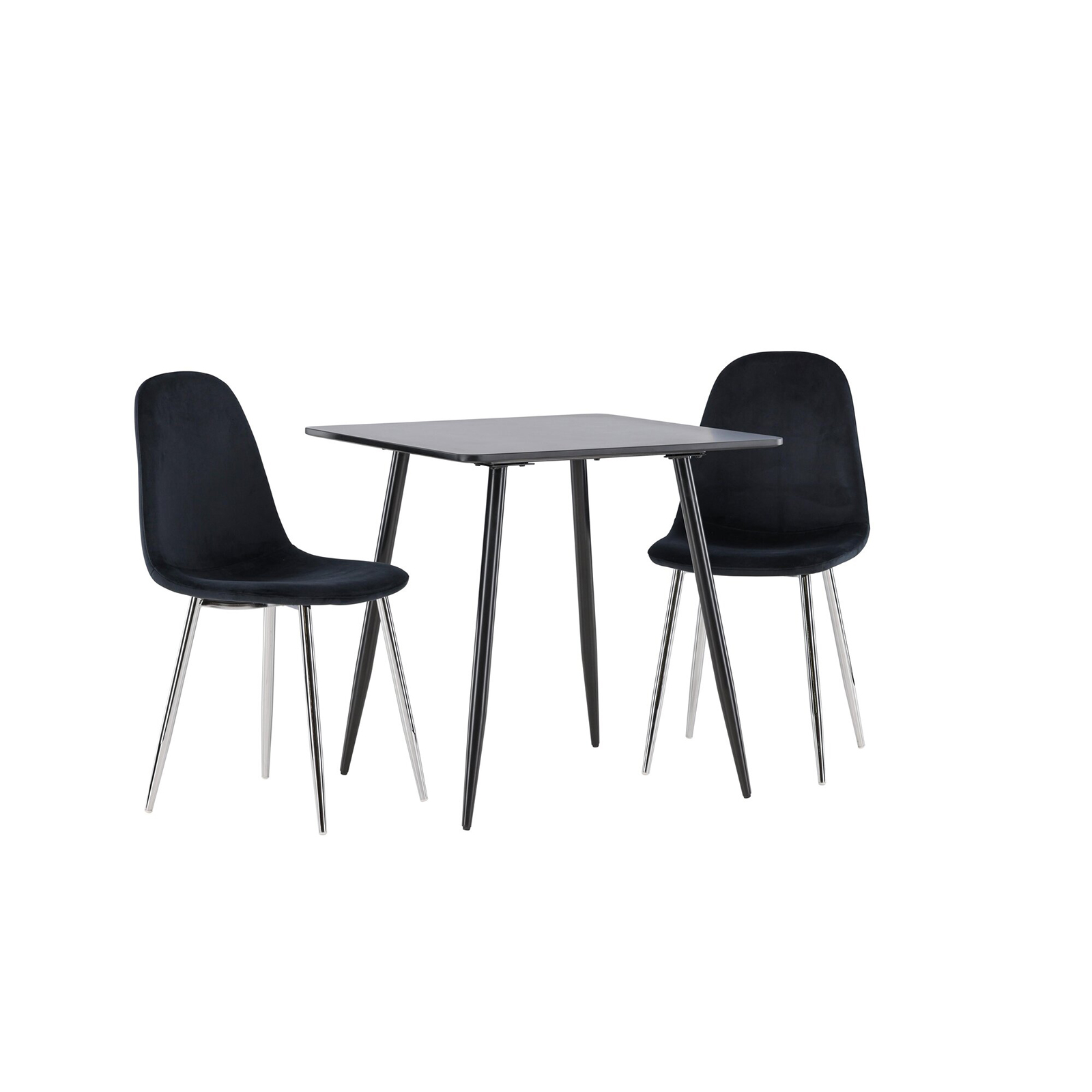 Spisegruppe Venture Home Polar 75 med 2 stk Polar Stoler Fløyel