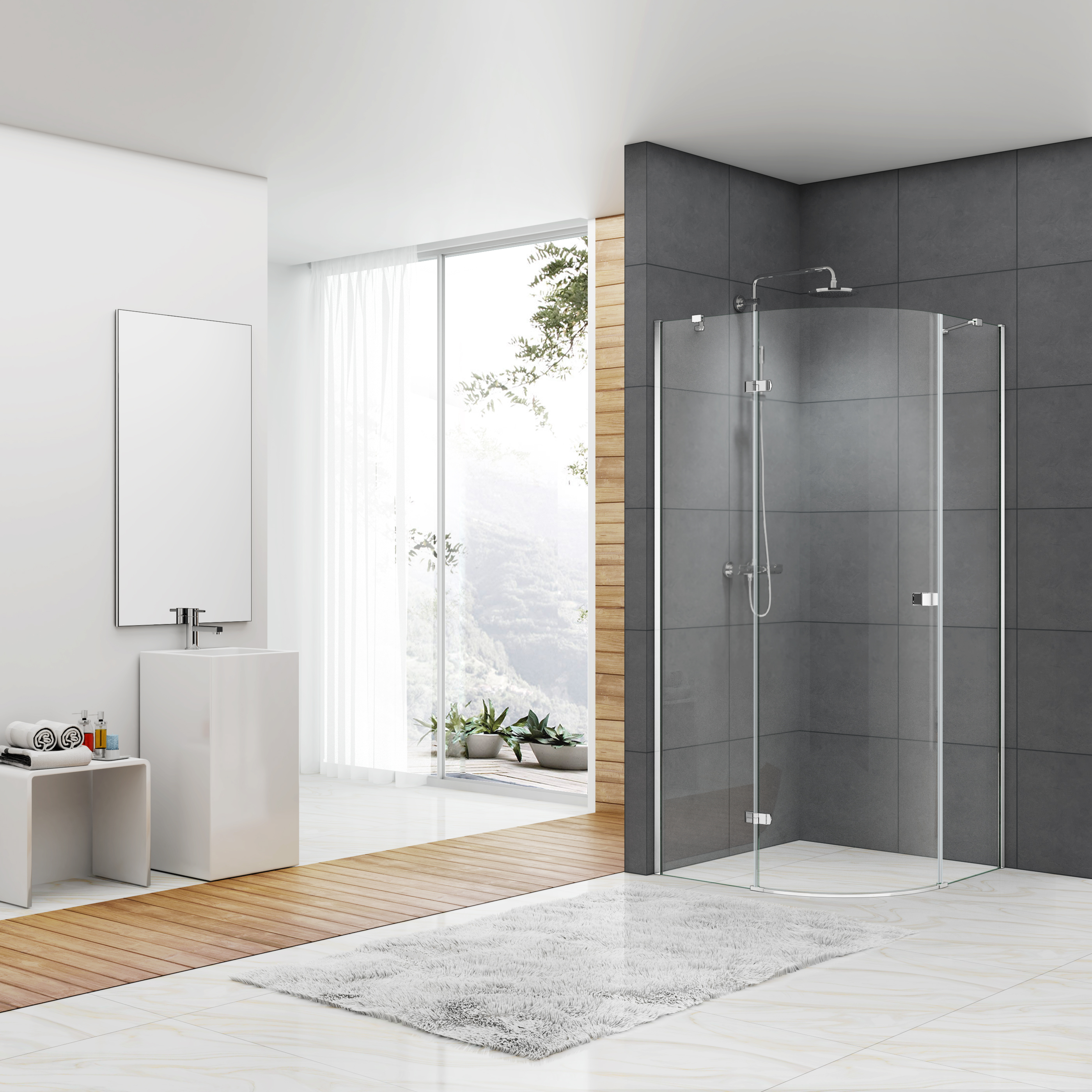 Dusjhjørne Bathlife Diskret