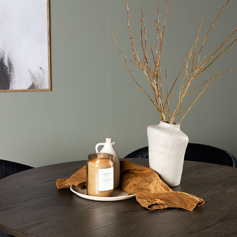 Spisegruppe Venture Home Olivia Ø110 cm med 4 stk Selma Stoler