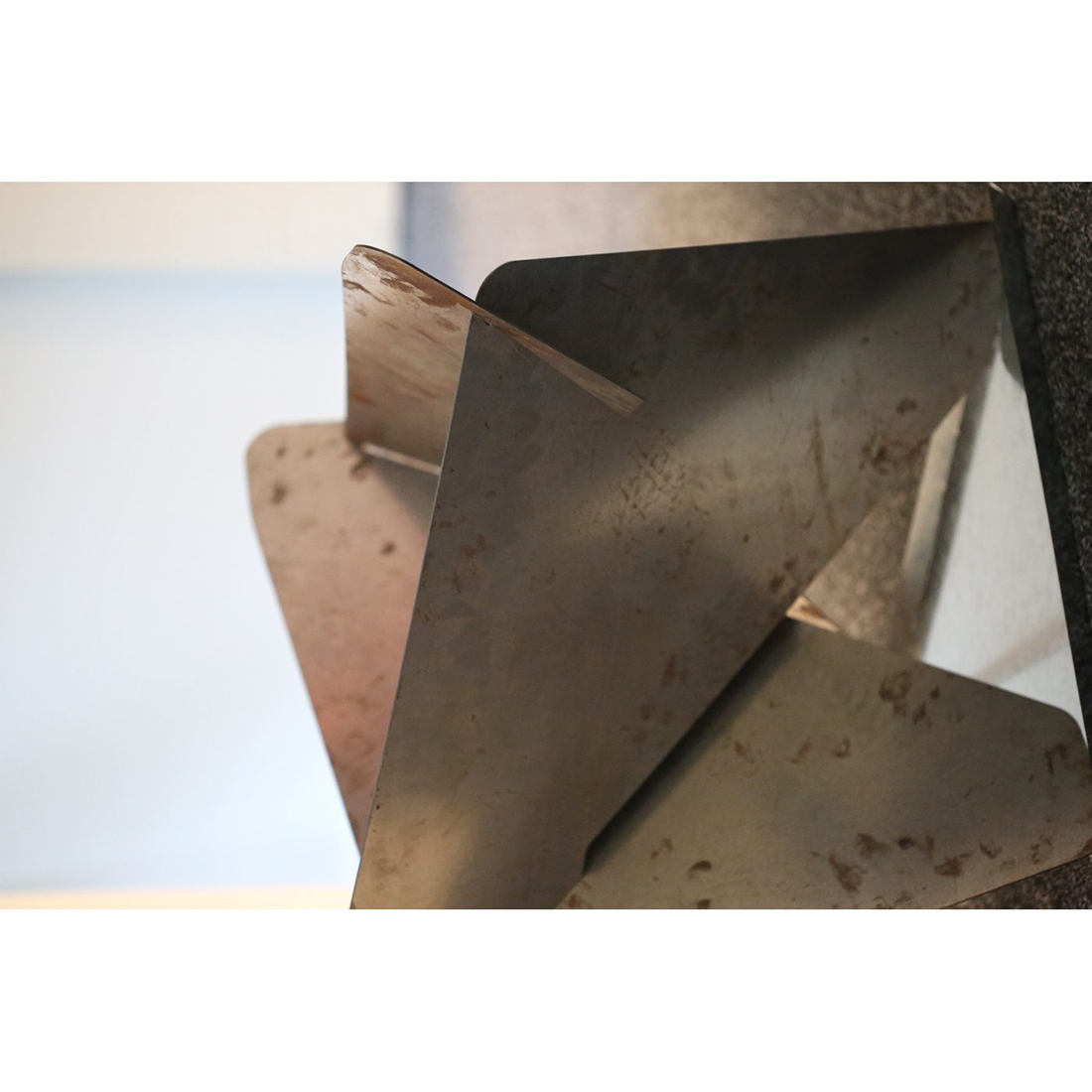 Bålpanne Jabo Triangel Inkl Fat Corten 64x64x54 cm