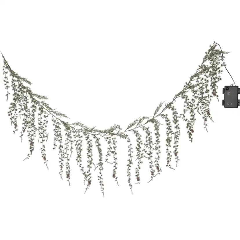 Girlander Star Trading Barr Julepynt Grangirlander 170 cm med LED