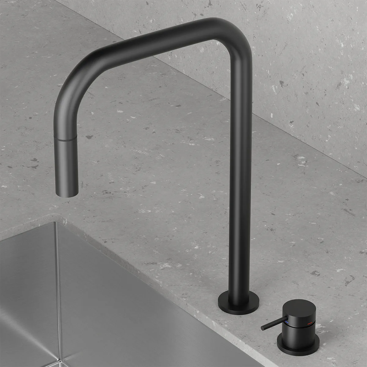 Kjøkkenbatteri Scandtap Harmonized K2P Square