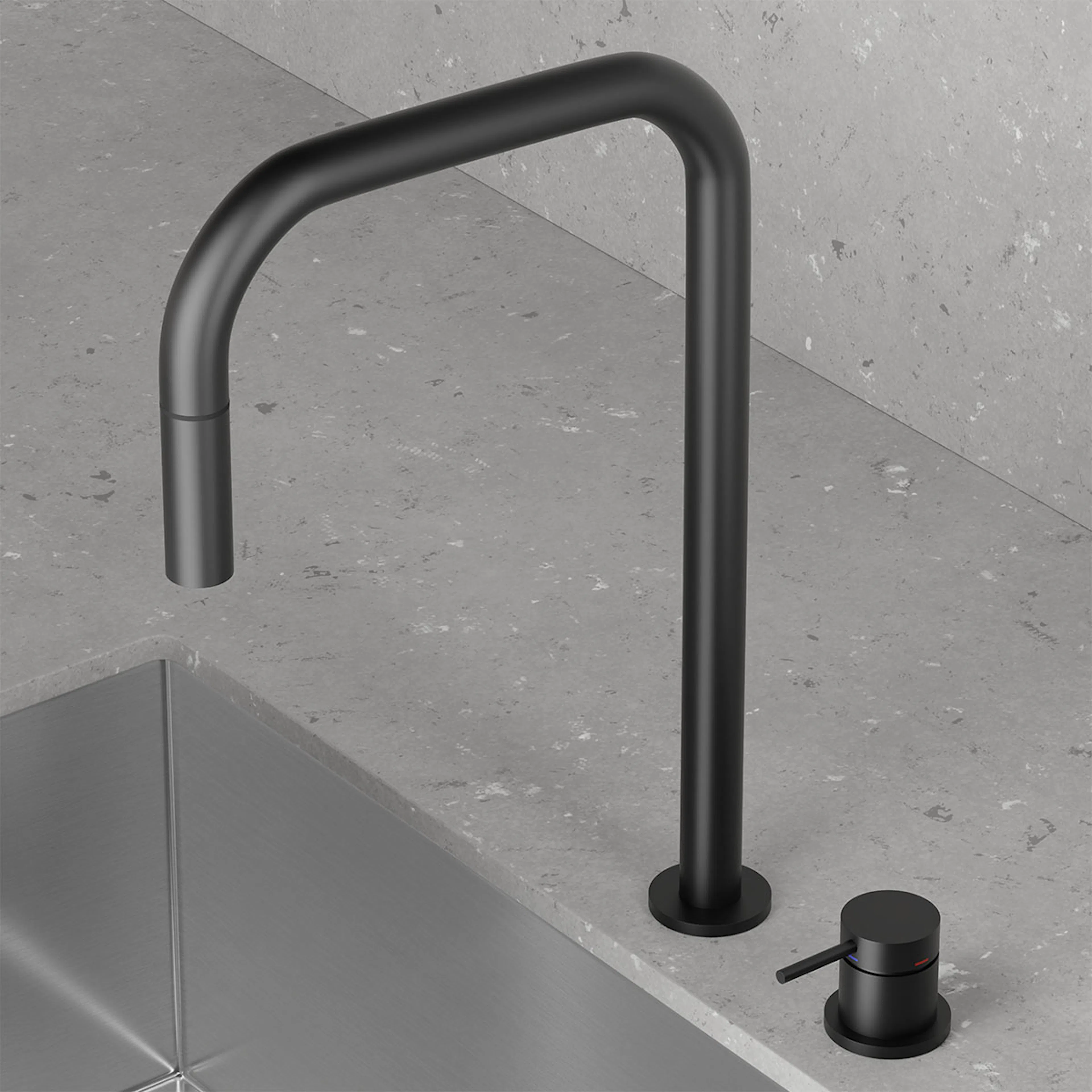 Kjøkkenbatteri Scandtap Harmonized K2P Square