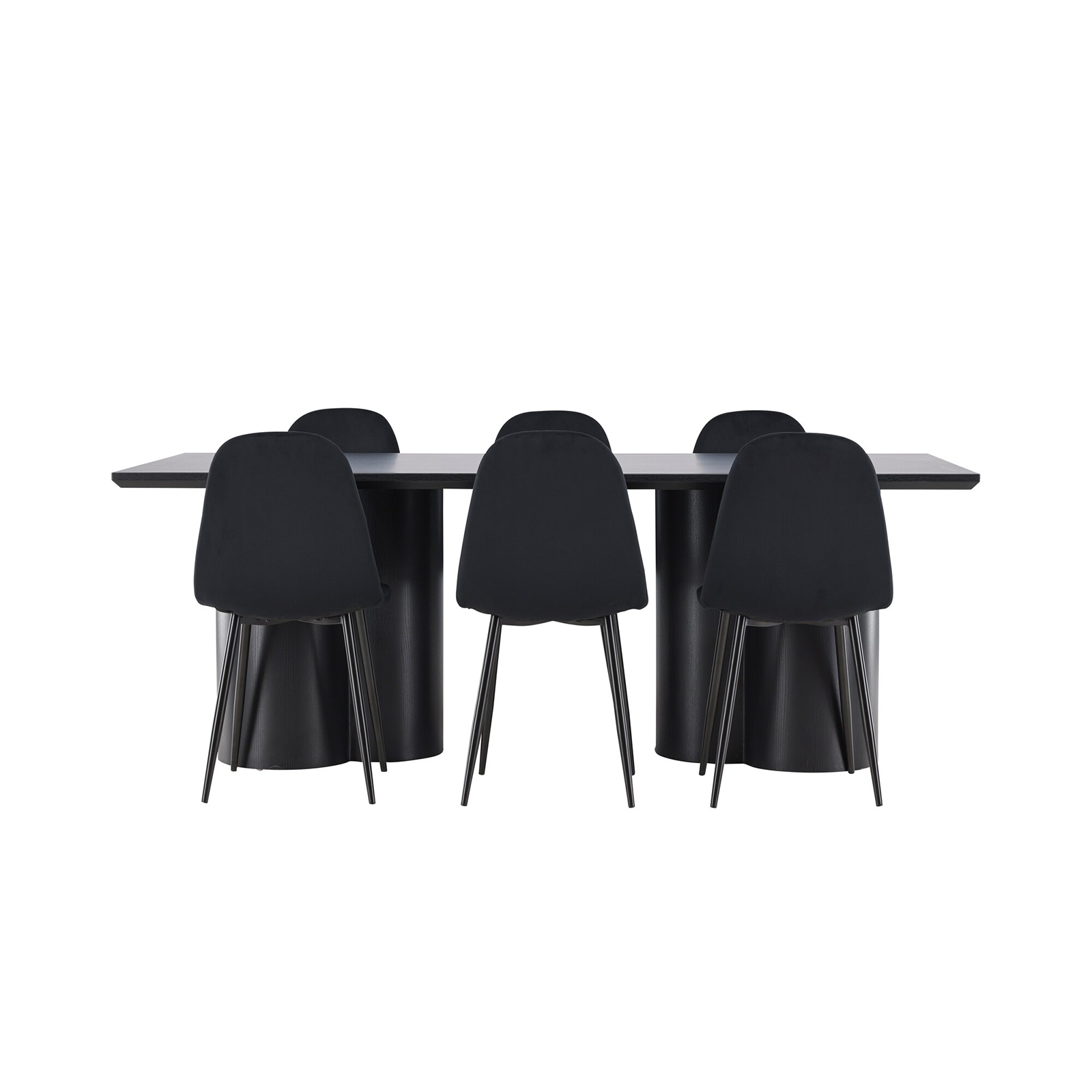 Spisegruppe Venture Home Olivia 210 med 6 stk Polar Stoler Fløyel