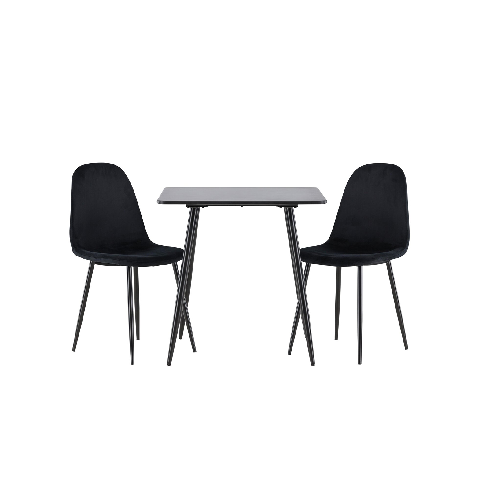 Spisegruppe Venture Home Polar 75 med 2 stk Polar Stoler Fløyel