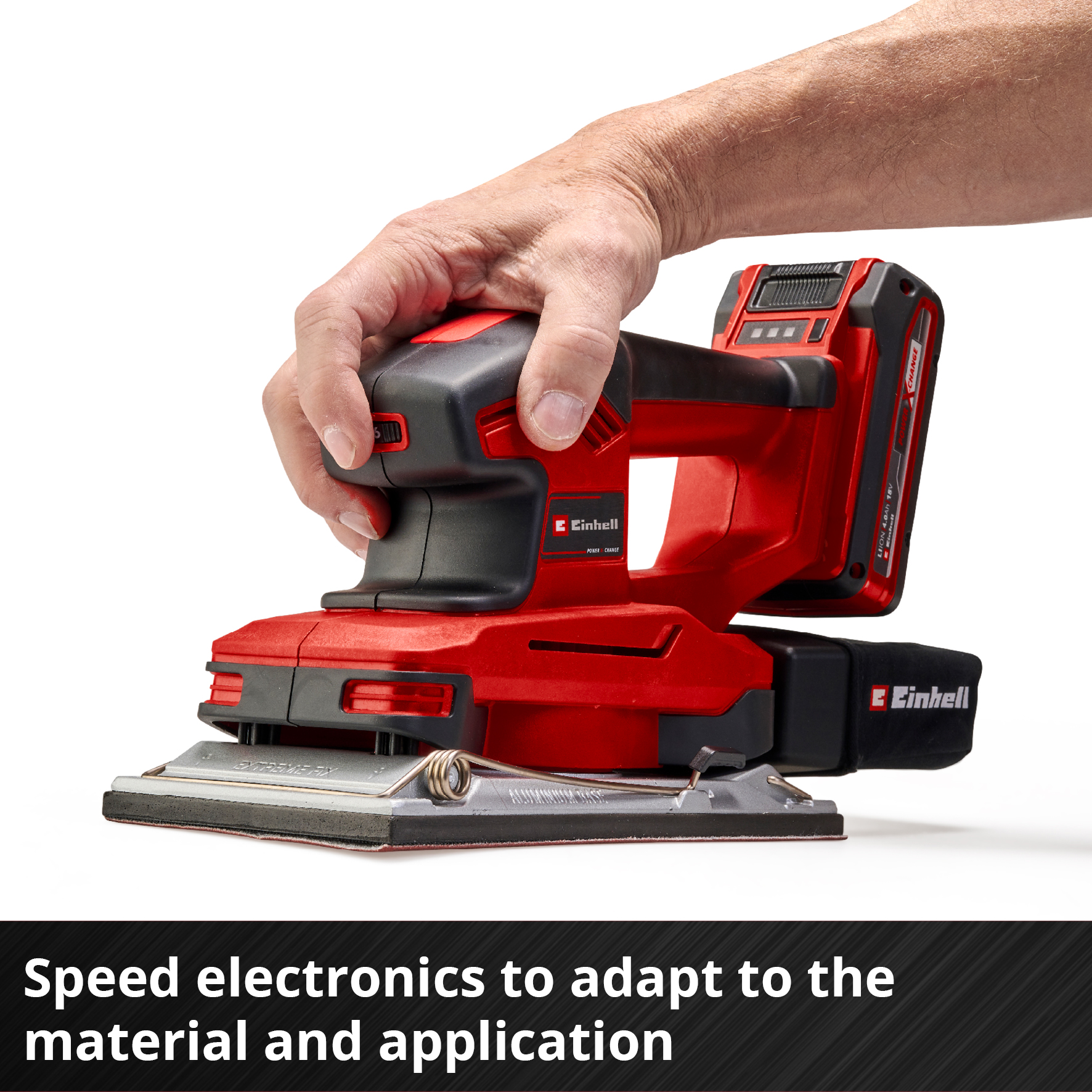 Slipmaskin Einhell TE-OS 18/230 Li Solo Oscillerende Trådløs uten Batteri