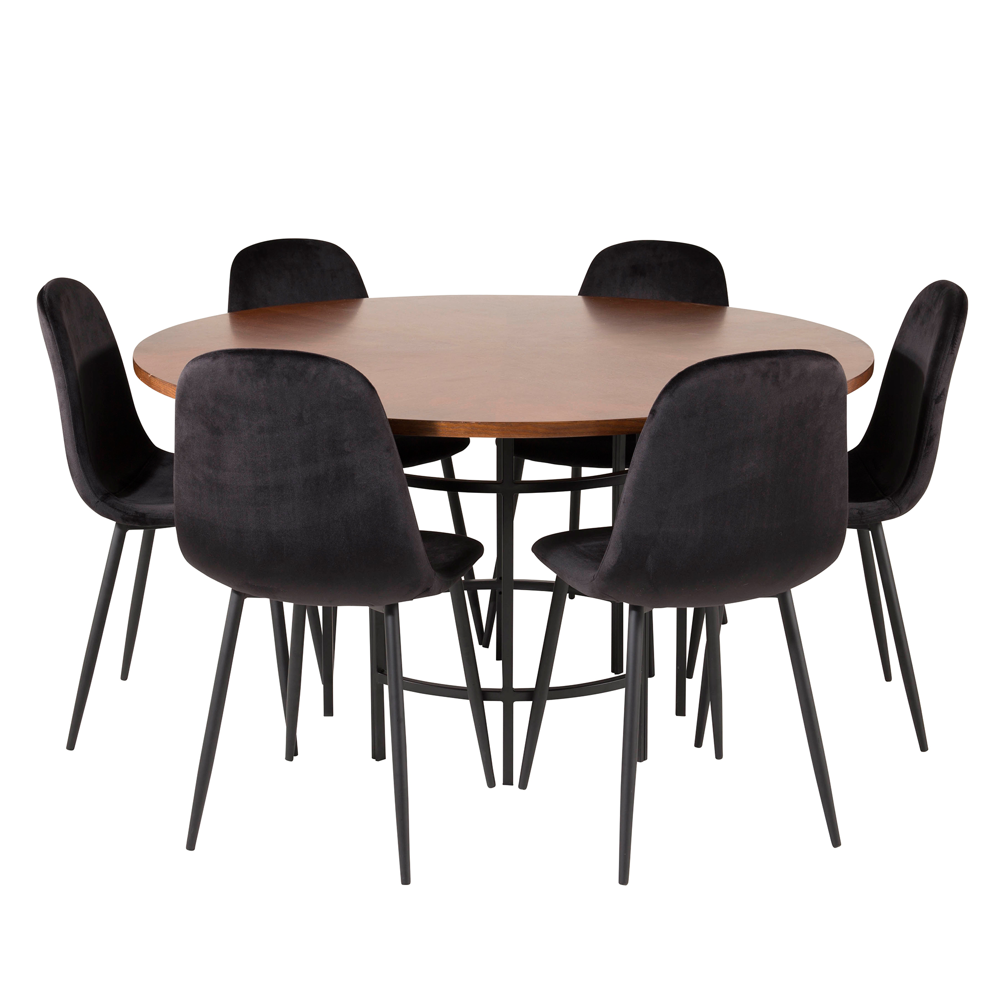 Spisegruppe furniture/fashion Copenhagen med 6 Pobbie Stoler