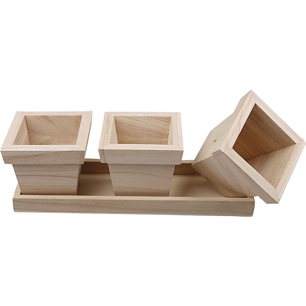 Urtepottesett Creativ Company Str 27x9x9 cm 1 Sett