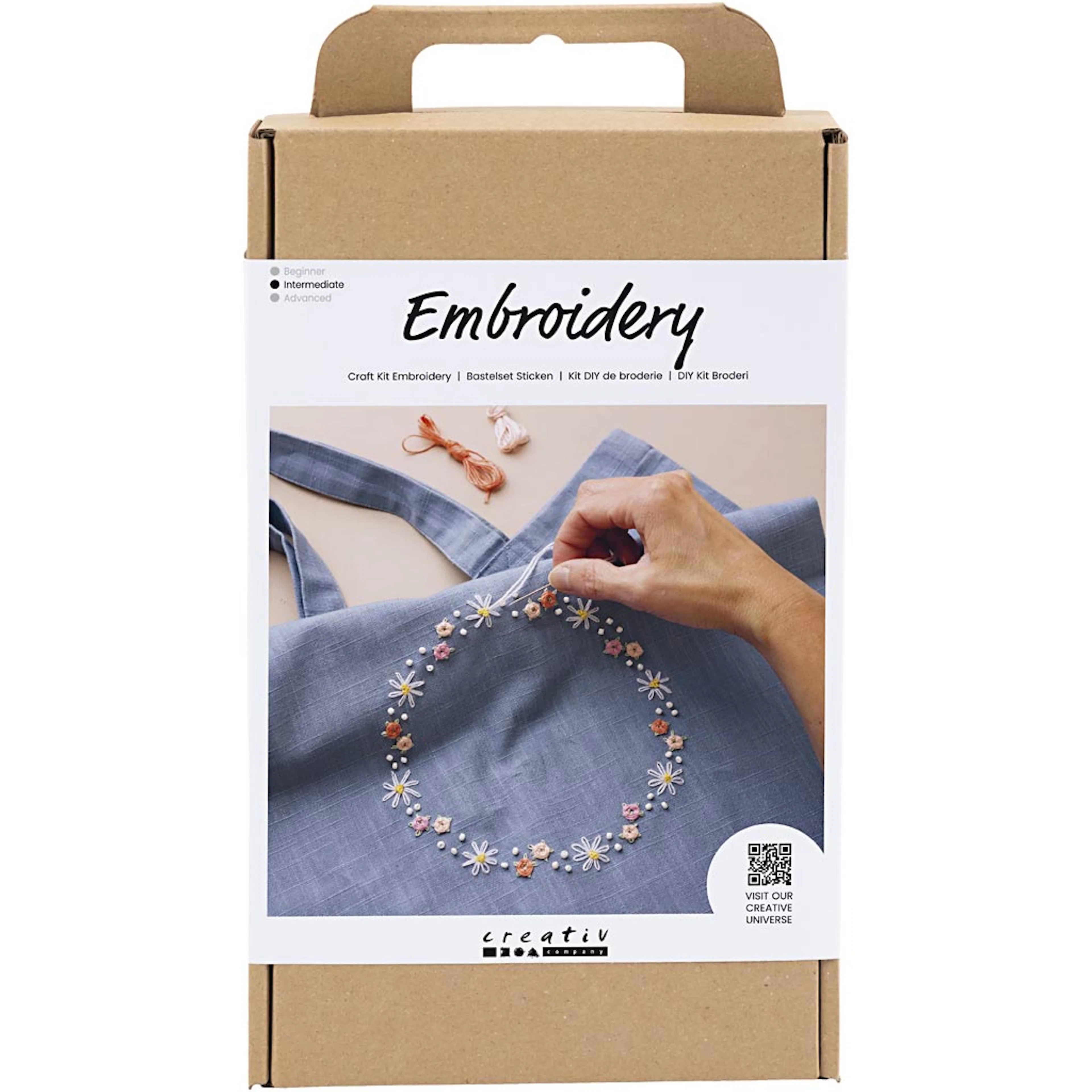 Broderi Creativ Company DYI Kit Dueblå Tekstil