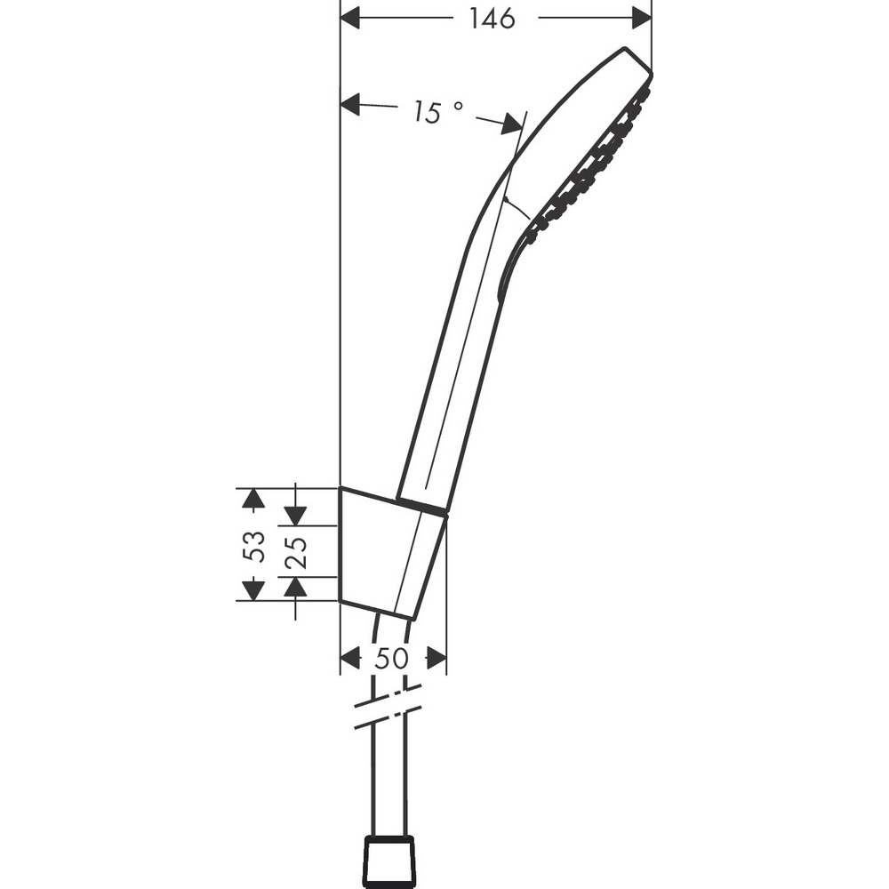 Hånddusj Hansgrohe Croma Select E Porter 1jet