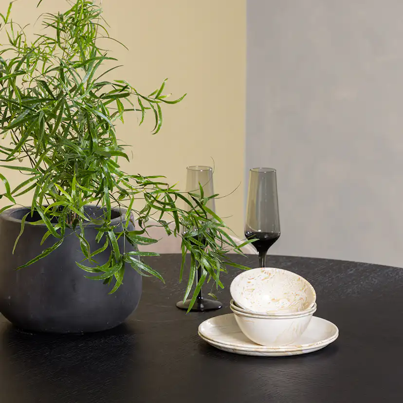 Spisegruppe Venture Home Copenhagen Ø 115 cm med 4 Berit Stoler
