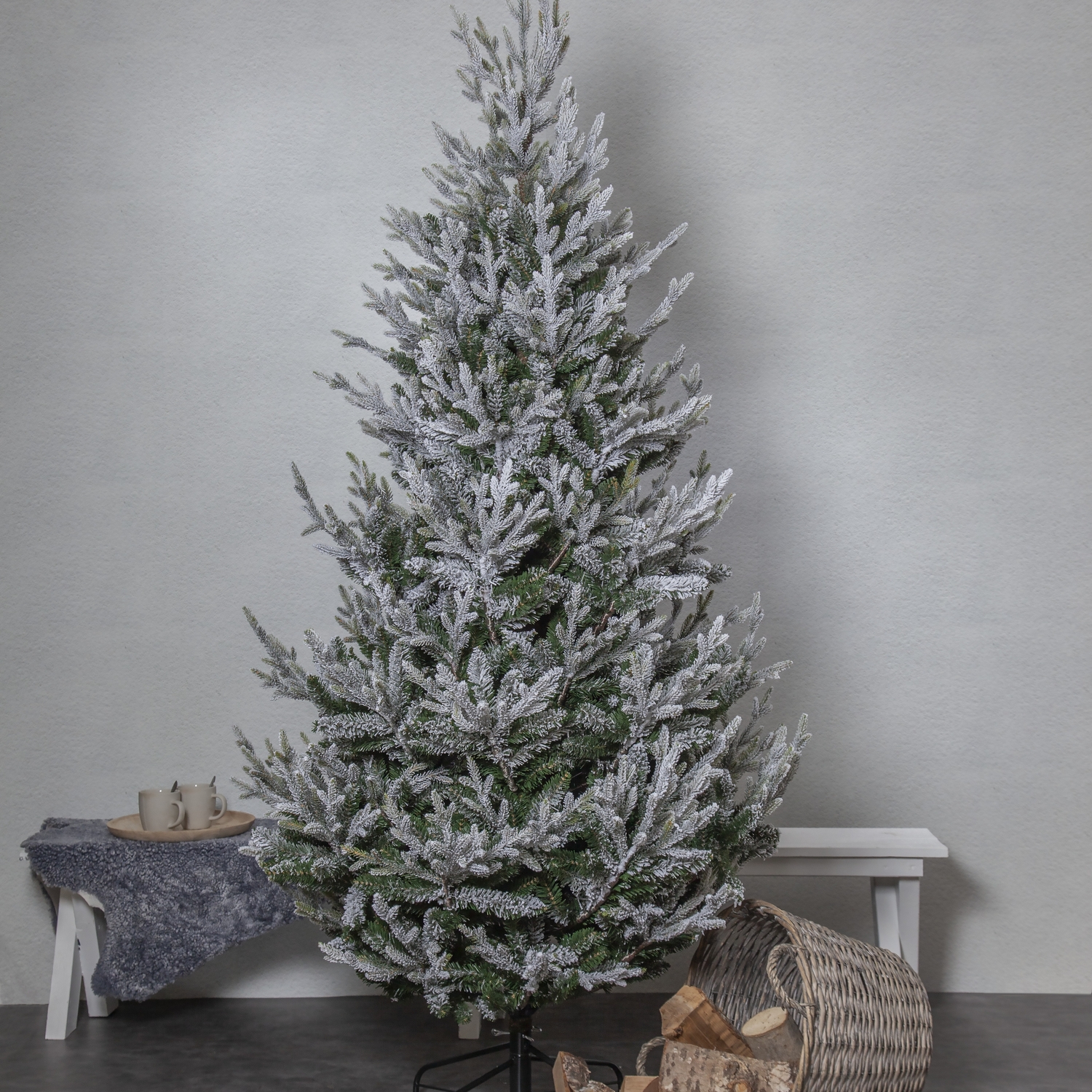 Juletre Star Trading Uppsala Snow