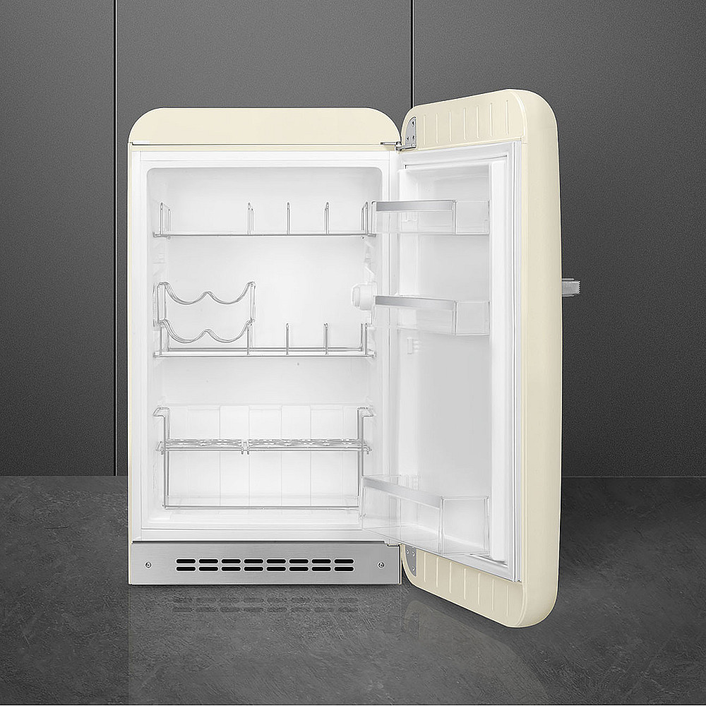 Smeg FAB10HRCR6 fristående Kjøleskap Creme, Venstrehengt