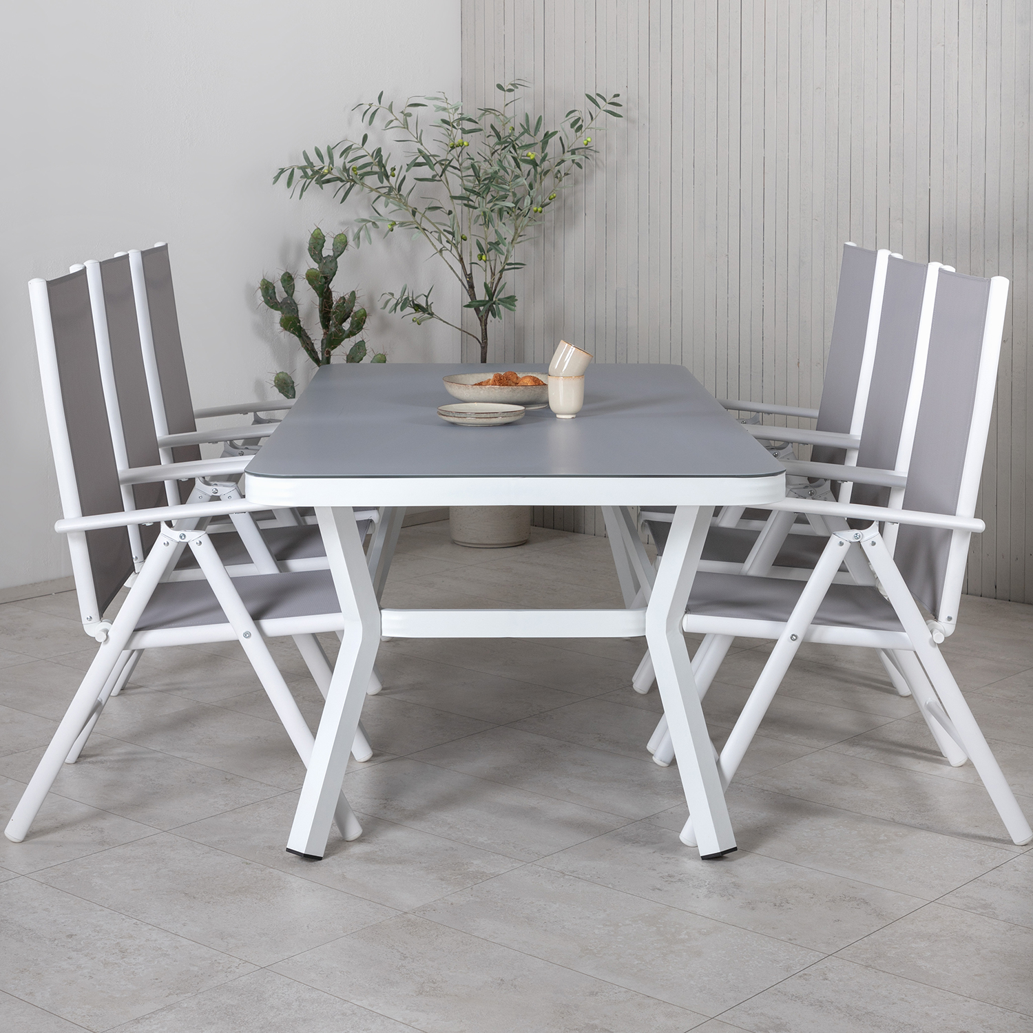 Spisegruppe Venture Home Virya 160x90 med 6 Break Spisestoler