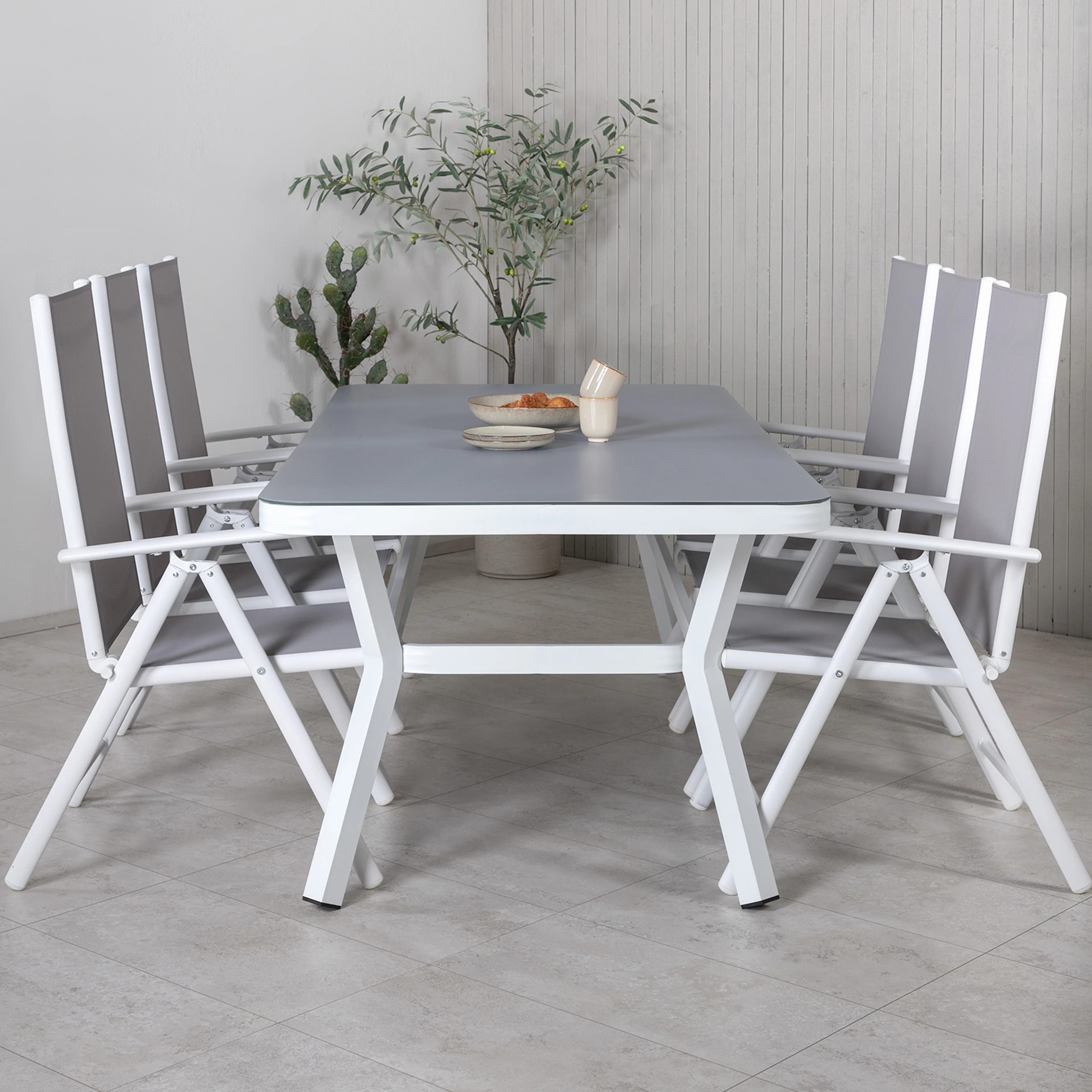 Spisegruppe Venture Home Virya 160x90 med 6 Break Spisestoler