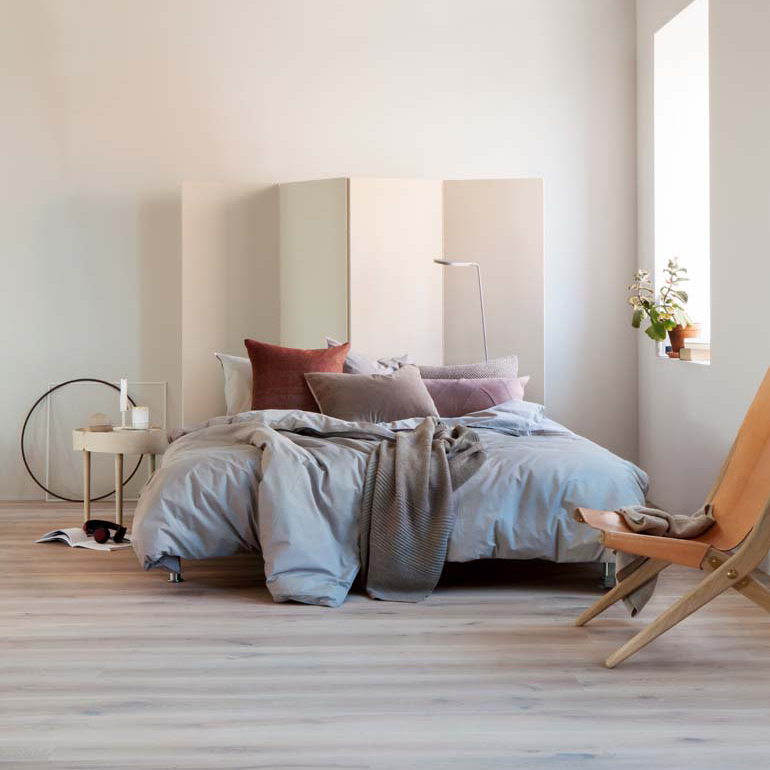 Parkettgolv Tarkett Shade Ek Satin White Plank Hårdvaxoljad