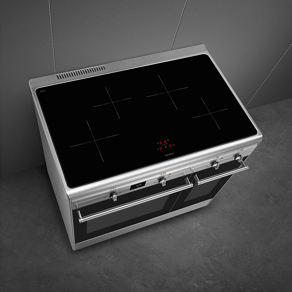 Inbyggingsovn Smeg - CX92IM, Rustfri med Dobbelovn