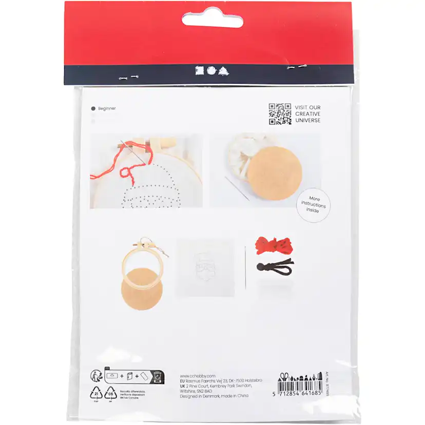 Brodering Creativ Company Mini DIY Kit Julenisse