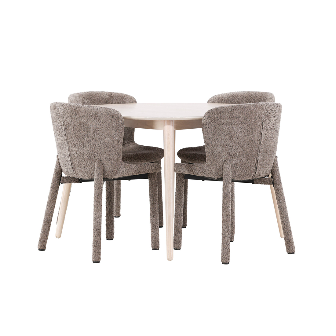 Spisegruppe Venture Home Flora Ø120 cm med 4st Astoria Spisestoler