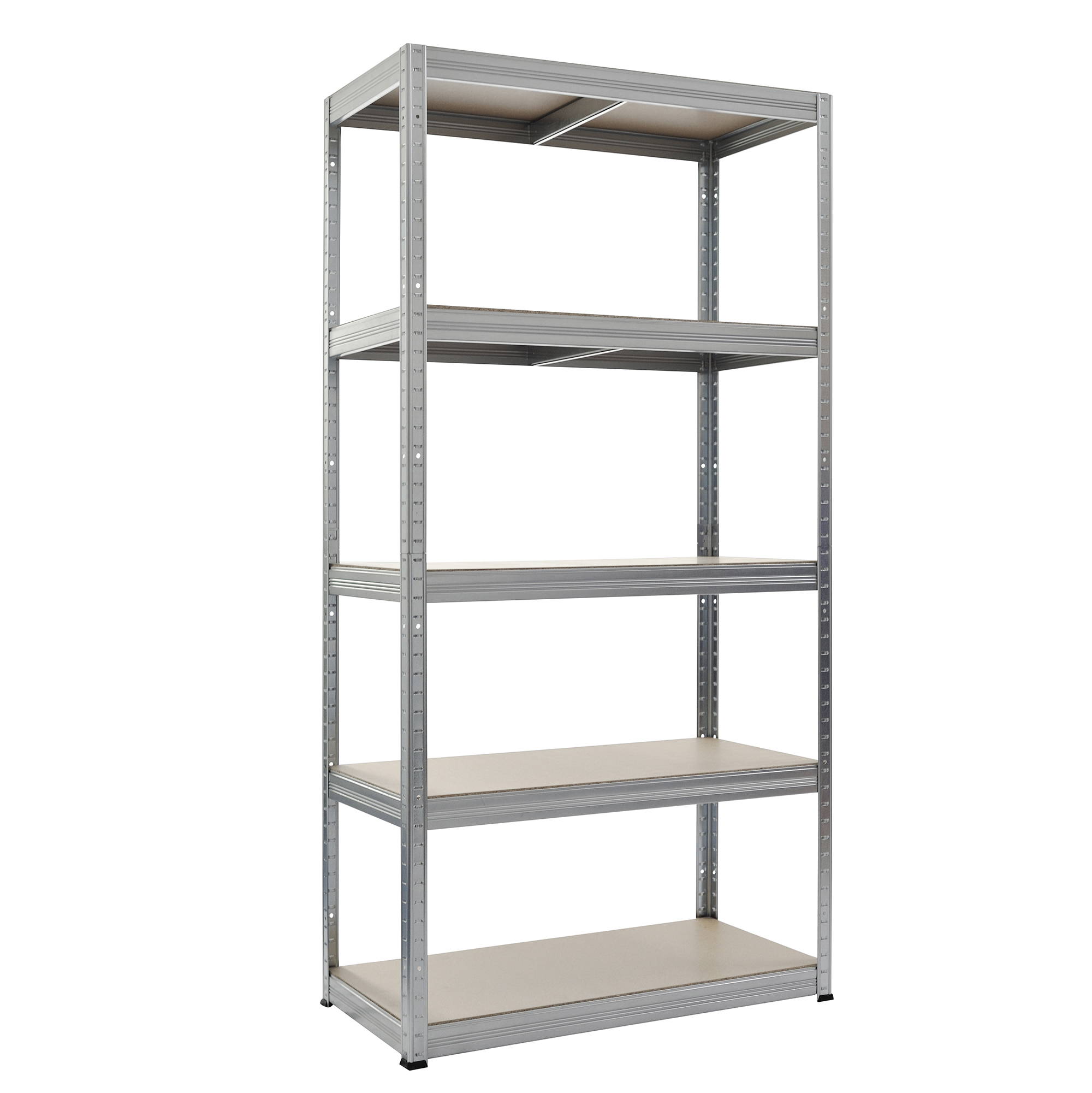 Hylla Home It Stål Med 5 Trävåningar 1800×900×450 mm Galvaniserad
